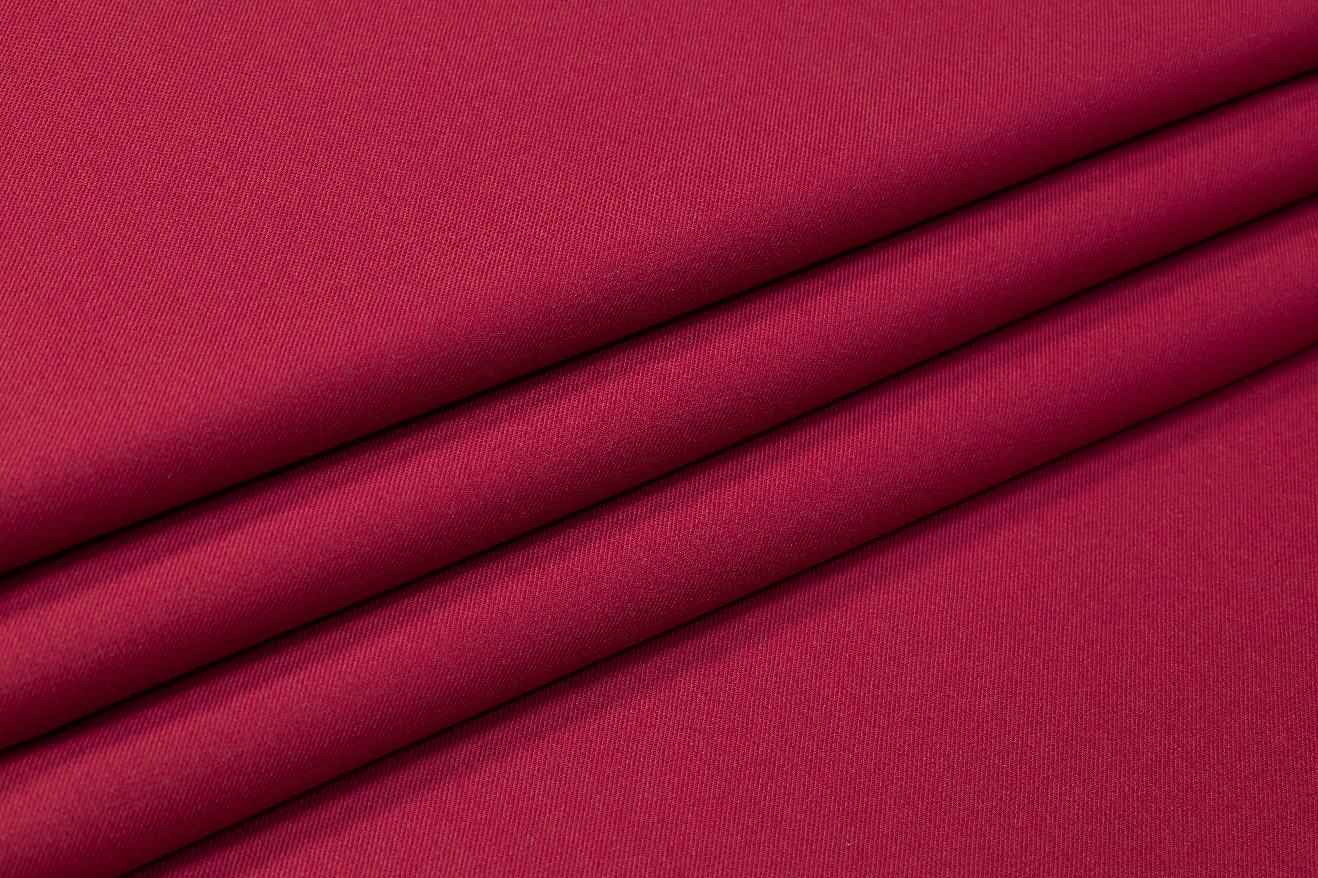 Poly Wool Stretch Suiting - Raspberry