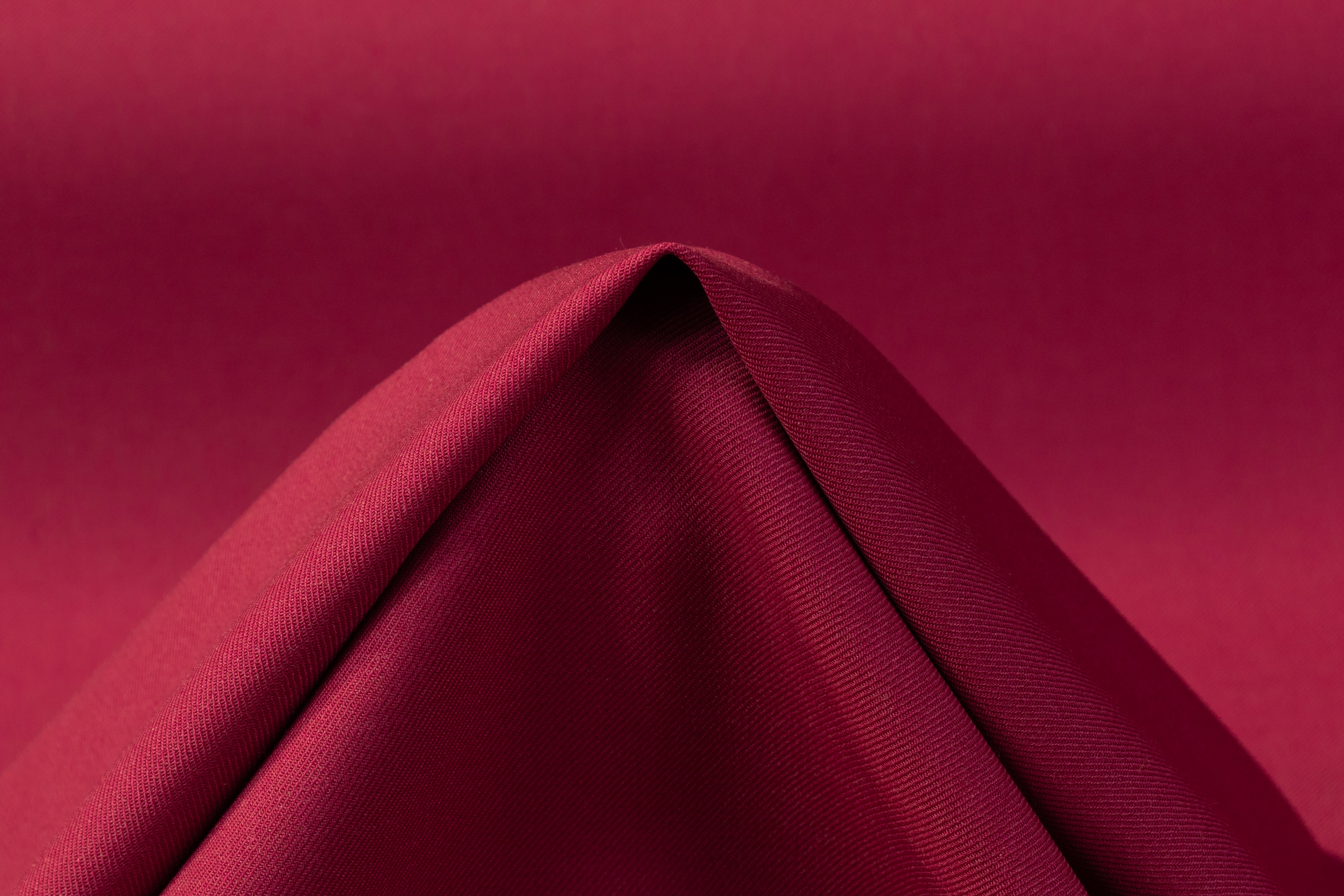 Poly Wool Stretch Suiting - Raspberry