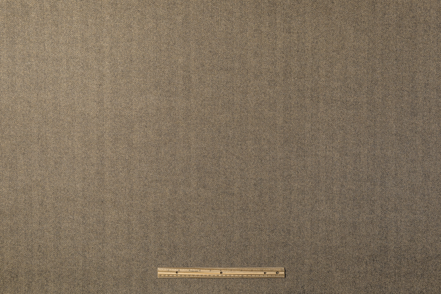 Double Faced Herringbone Italian Wool Cashmere Coating - Gray Brown