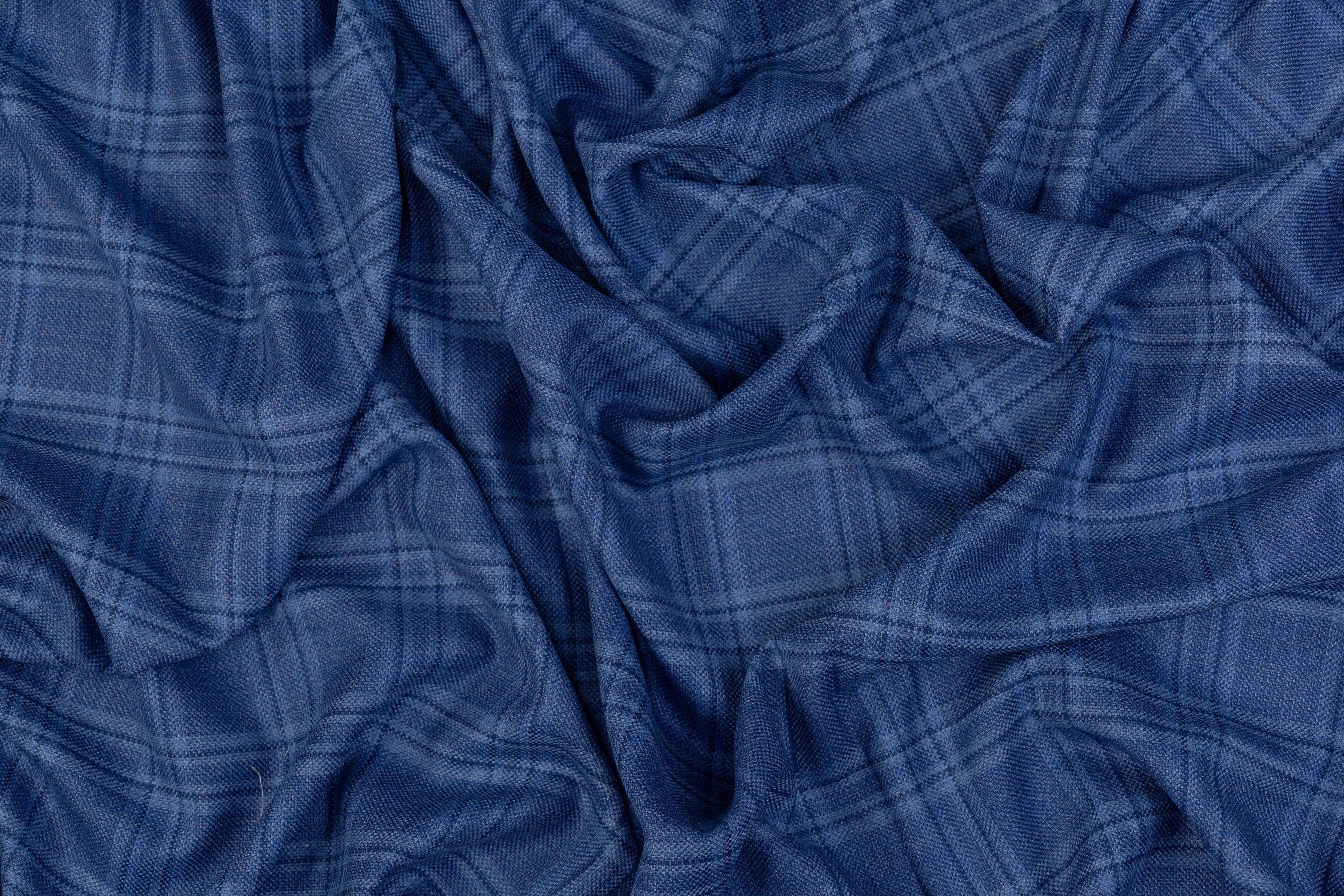 Ermenegildo Zegna - Traveller Jaspé Superfine Australian Wool and Silk Suiting - Blue