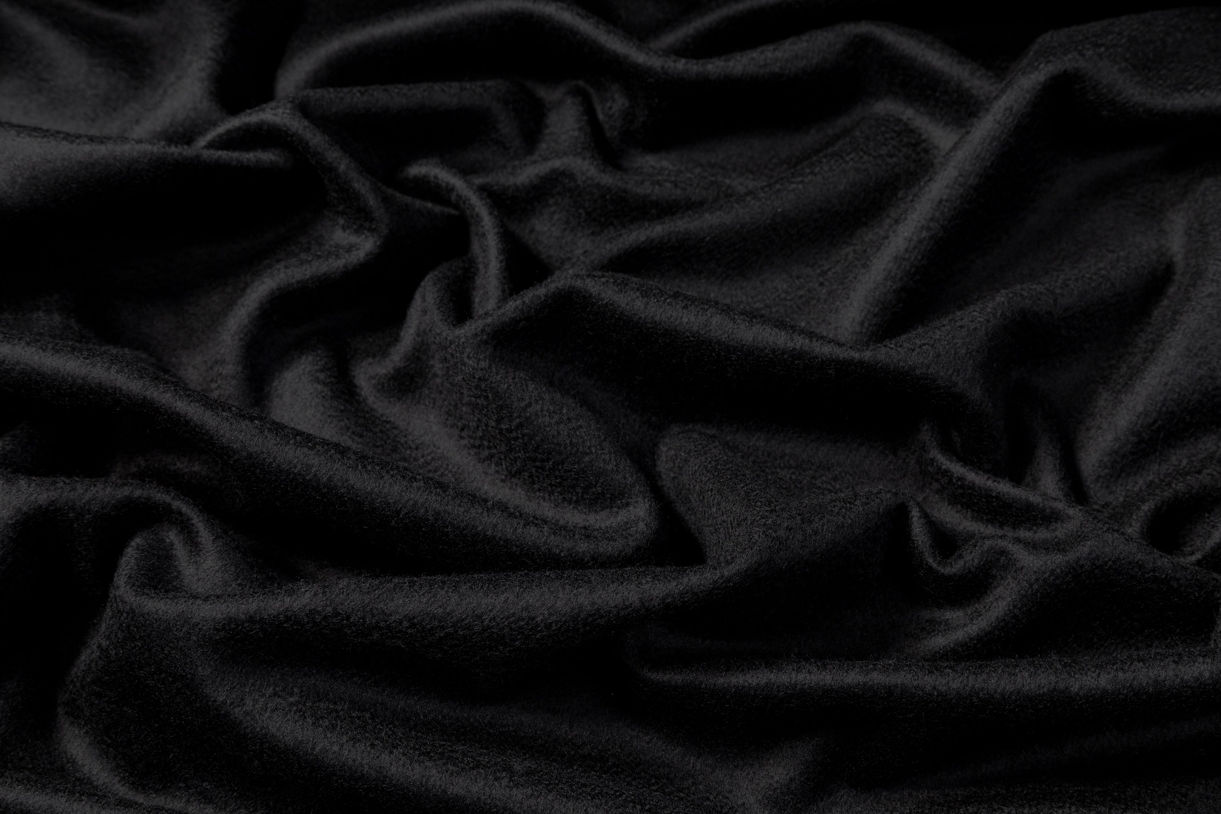 Italian Pure Cashmere Coating - Black