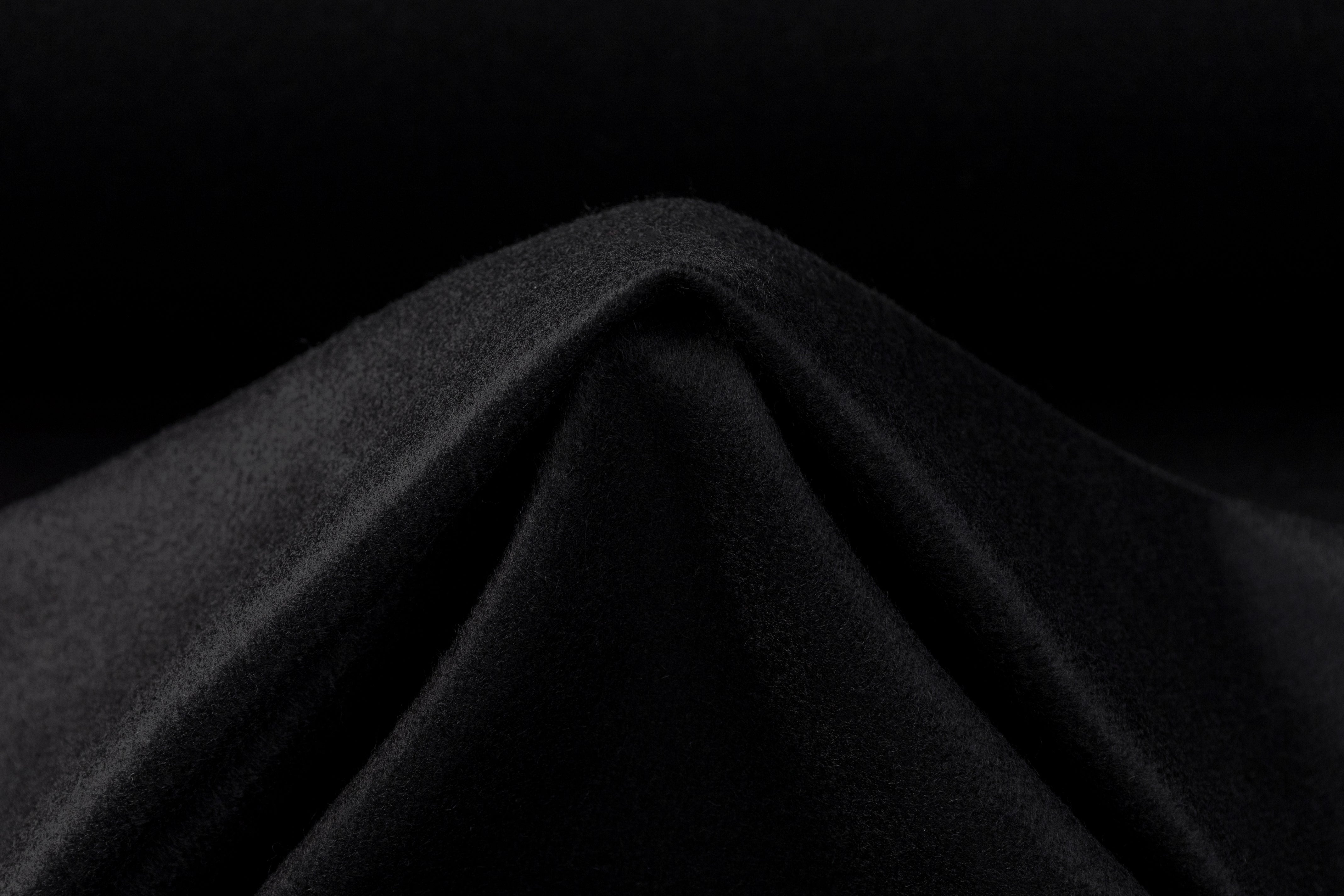 Italian Pure Cashmere Coating - Black