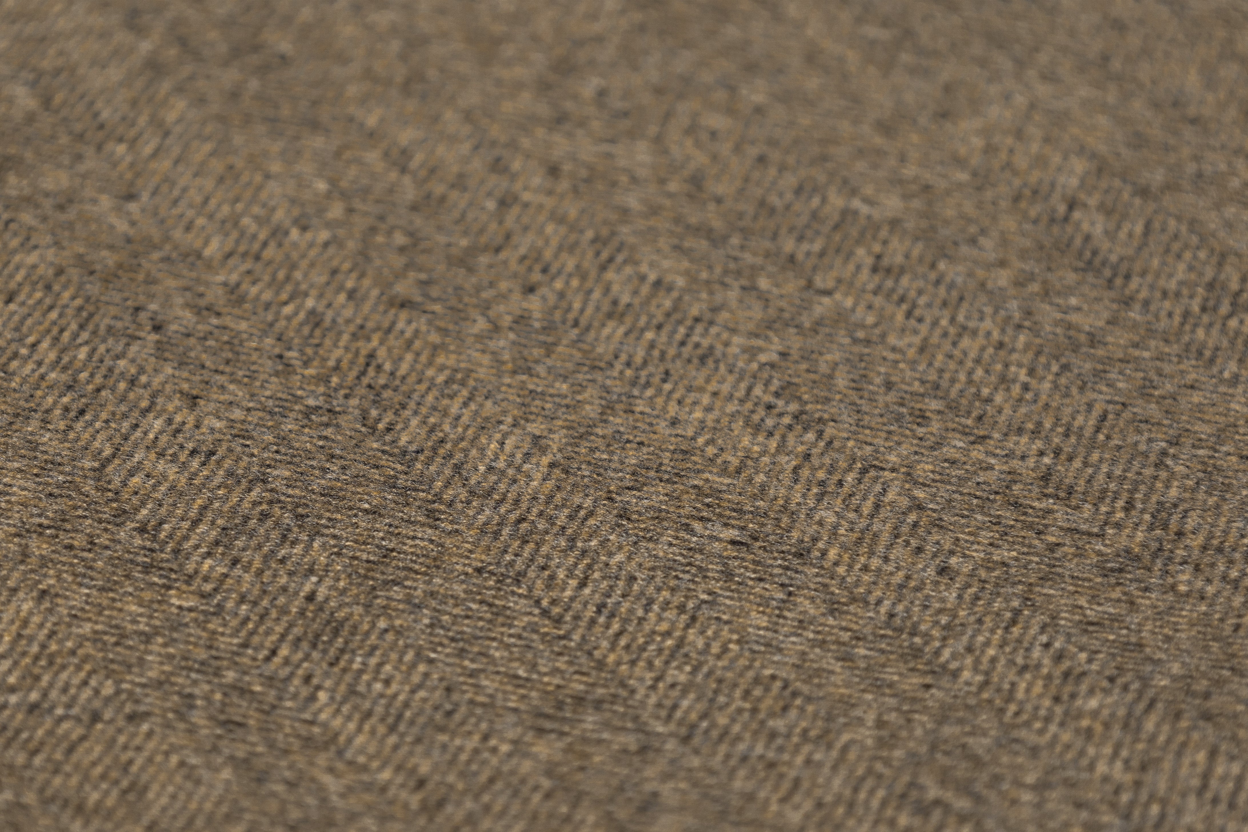 Double Faced Herringbone Italian Wool Cashmere Coating - Gray Brown