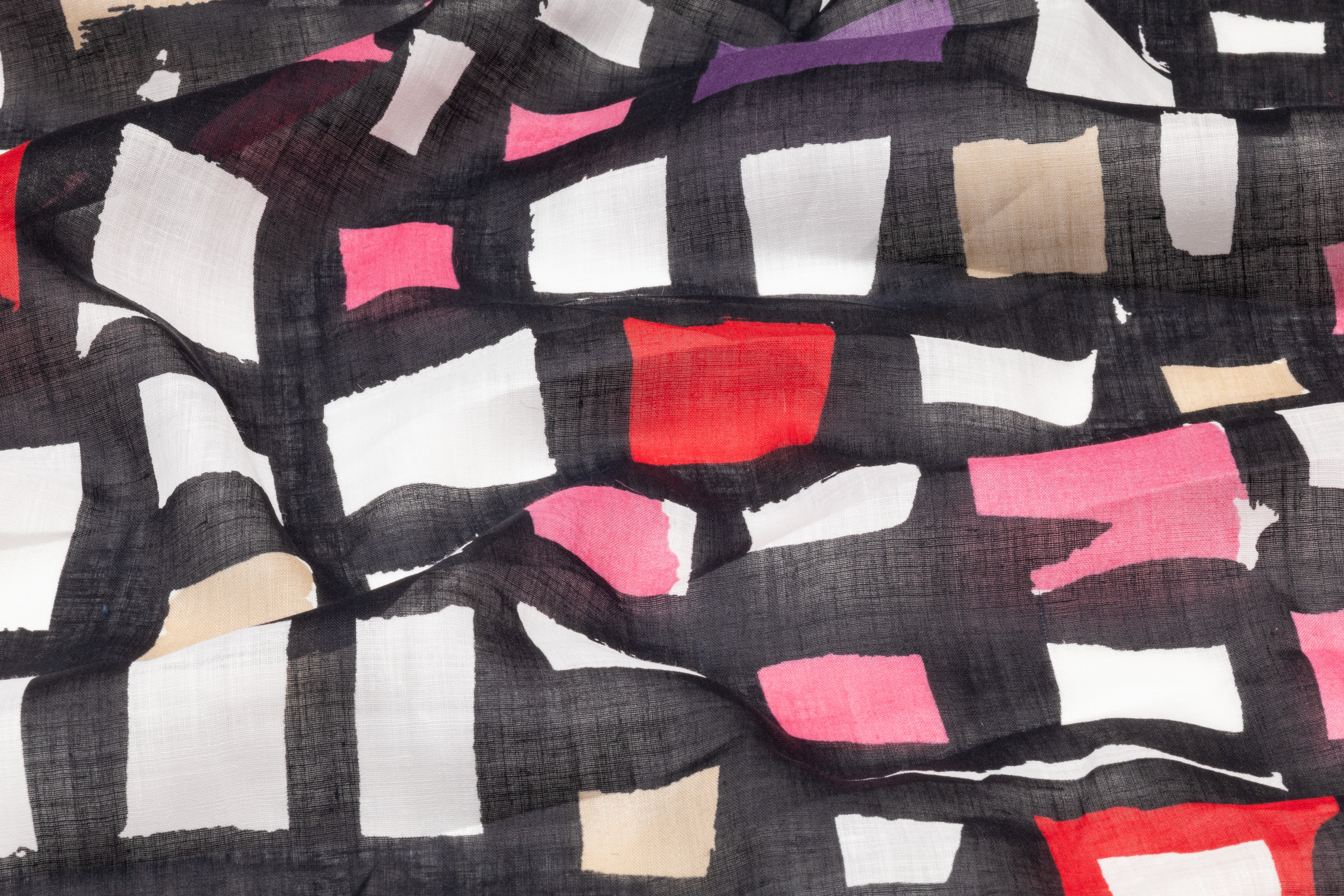 Geometric Italian Linen - Multicolor