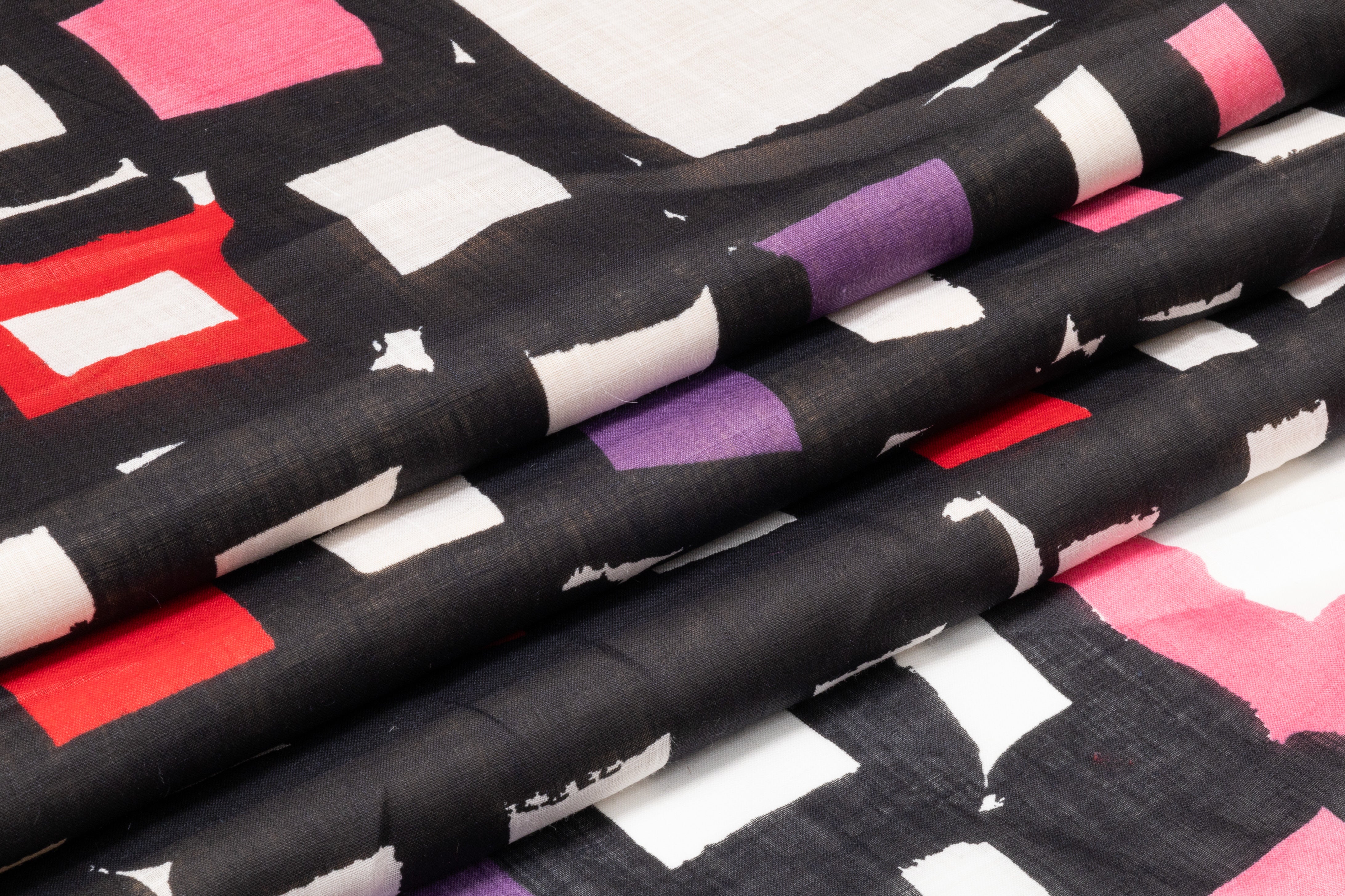 Geometric Italian Linen - Multicolor