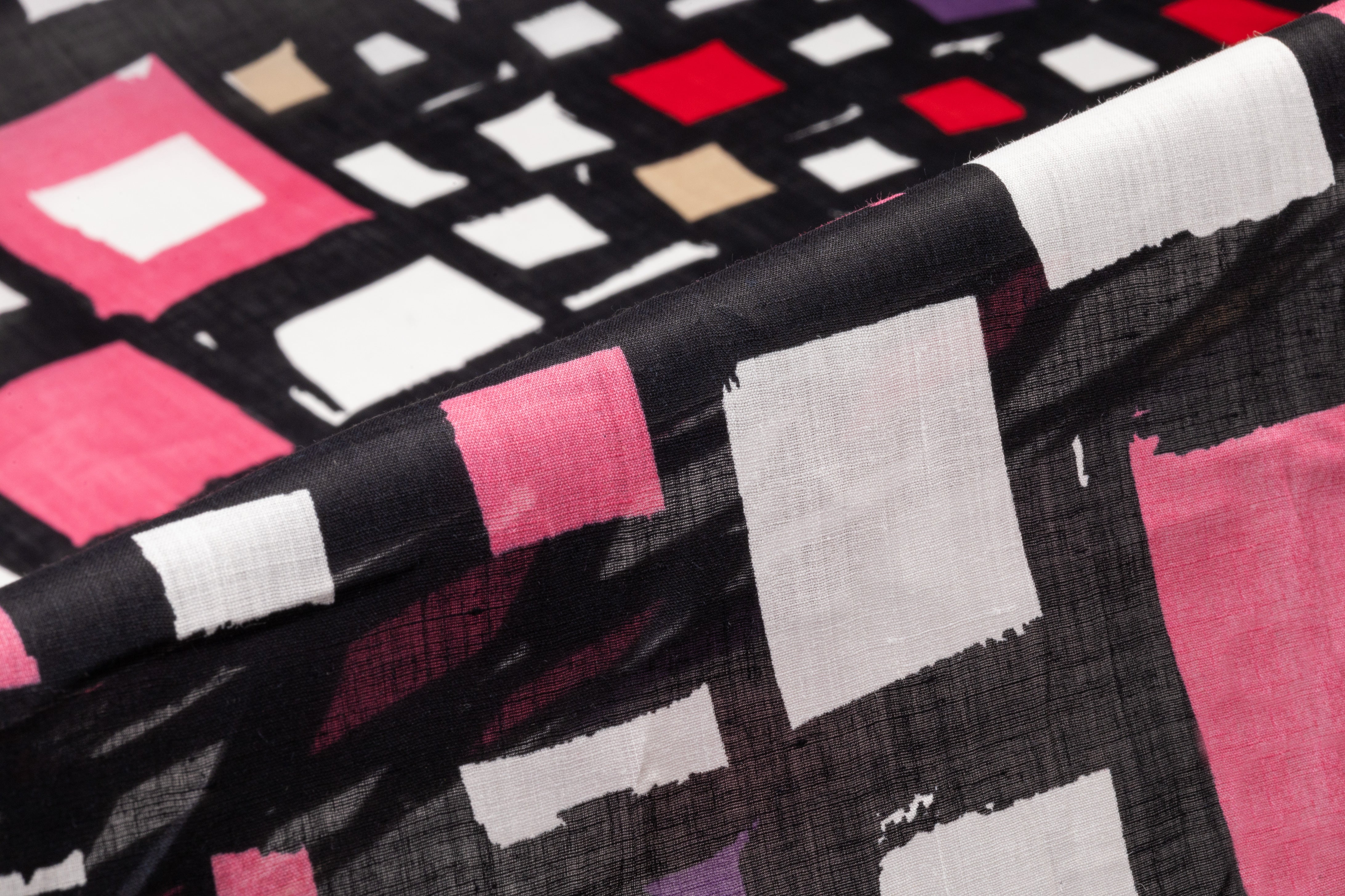 Geometric Italian Linen - Multicolor