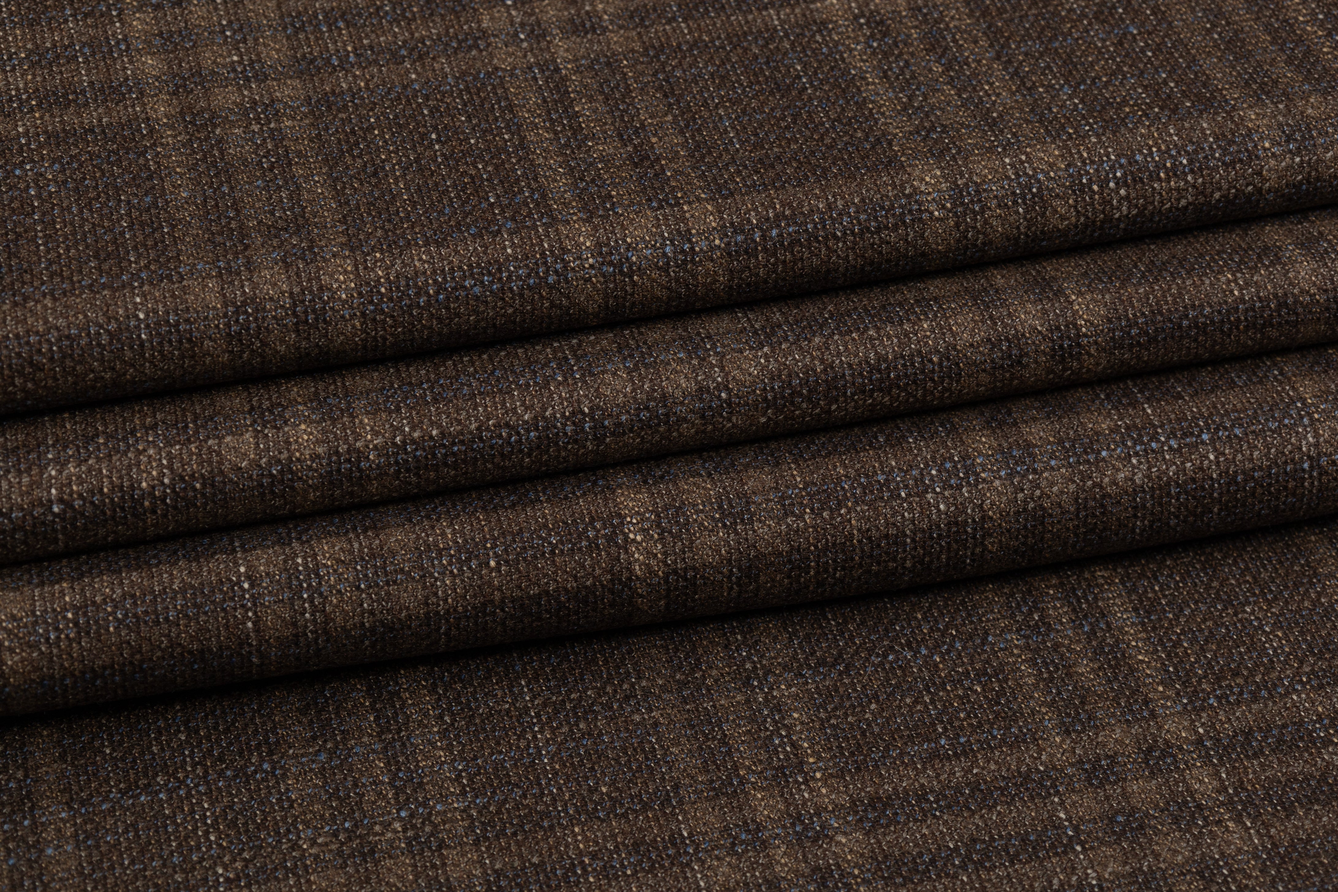 Ermenegildo Zegna - Trofeo Wool Cashmere and Silk Suiting - Brown