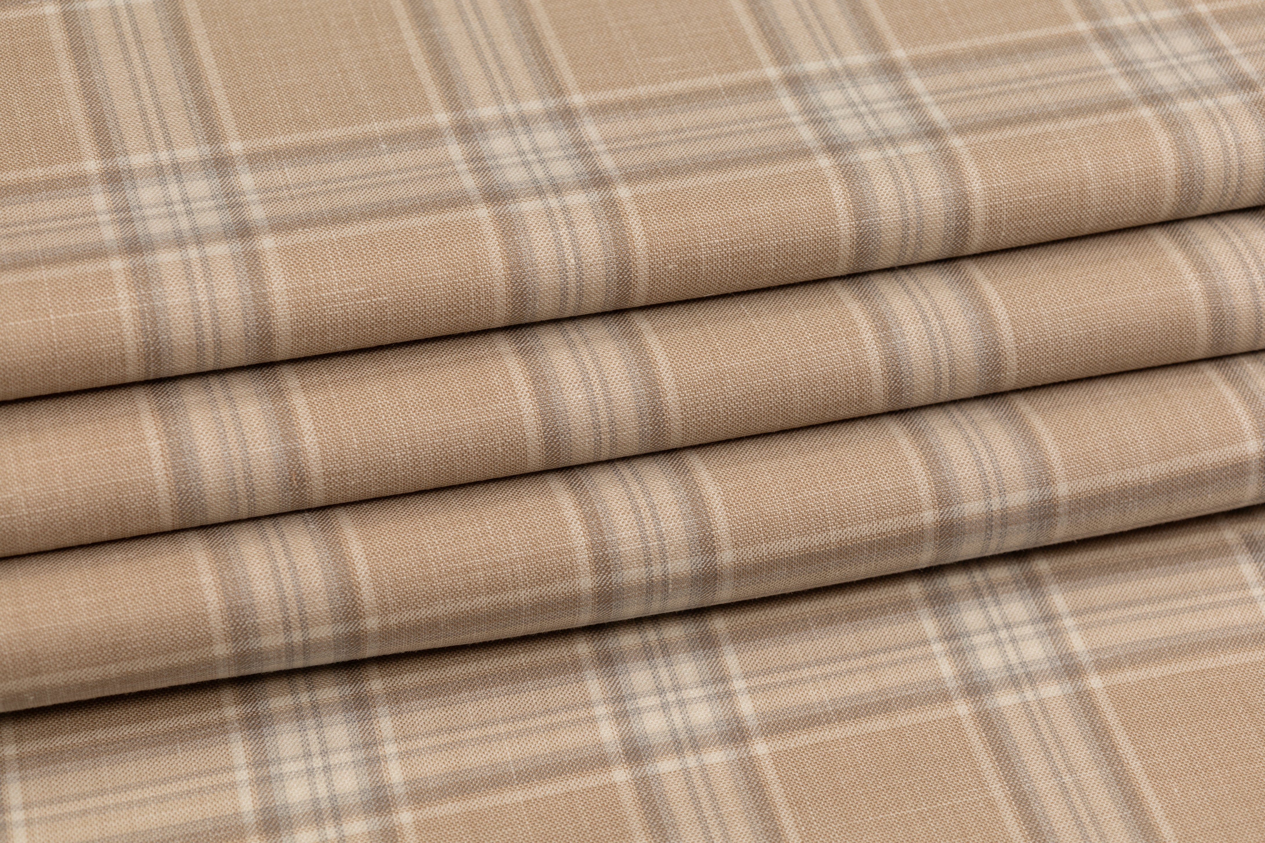 Ermenegildo Zegna - Superfine Australian Wool Silk and Linen Suiting - Tan