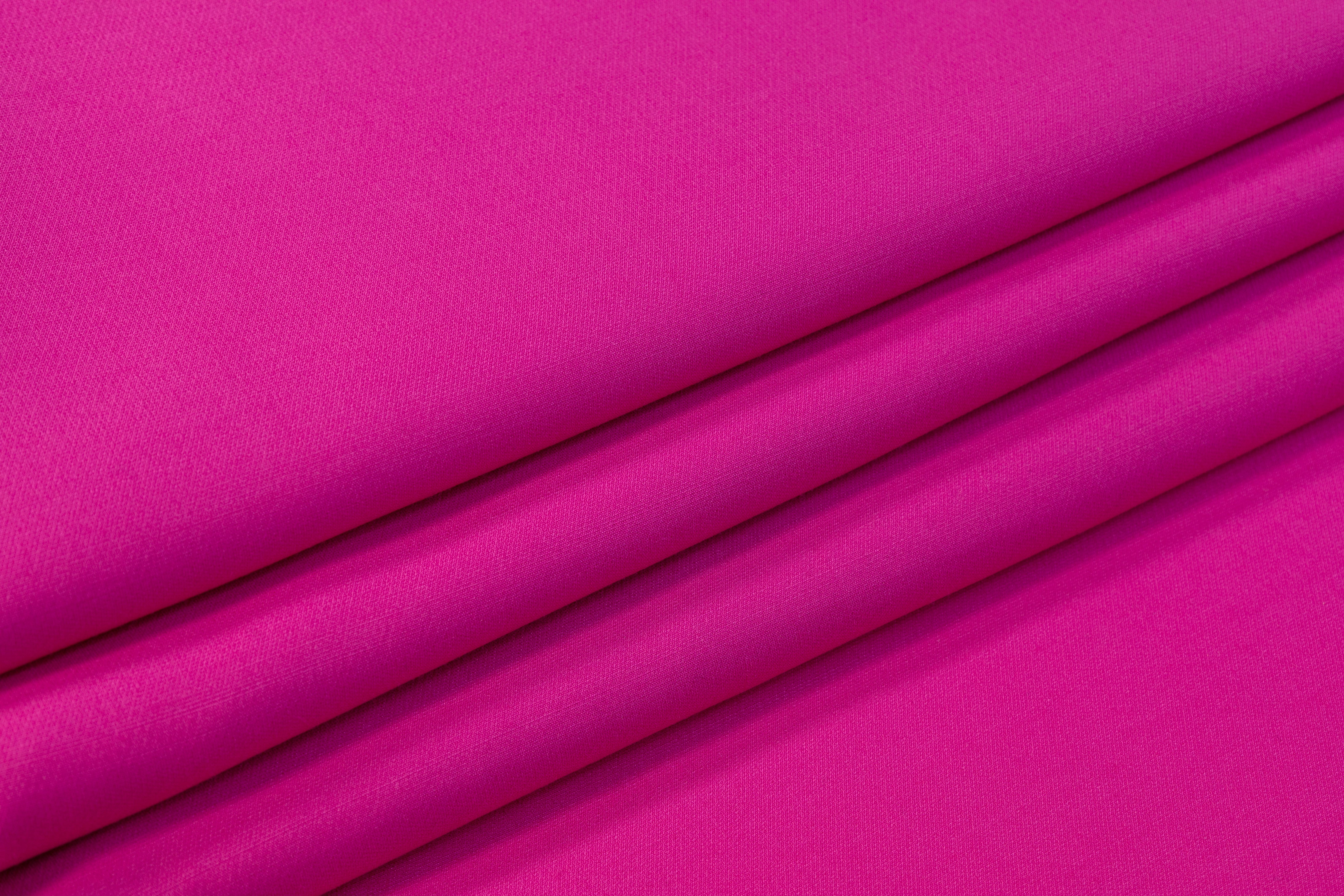 Fused Italian Wool Tricotine - Magenta