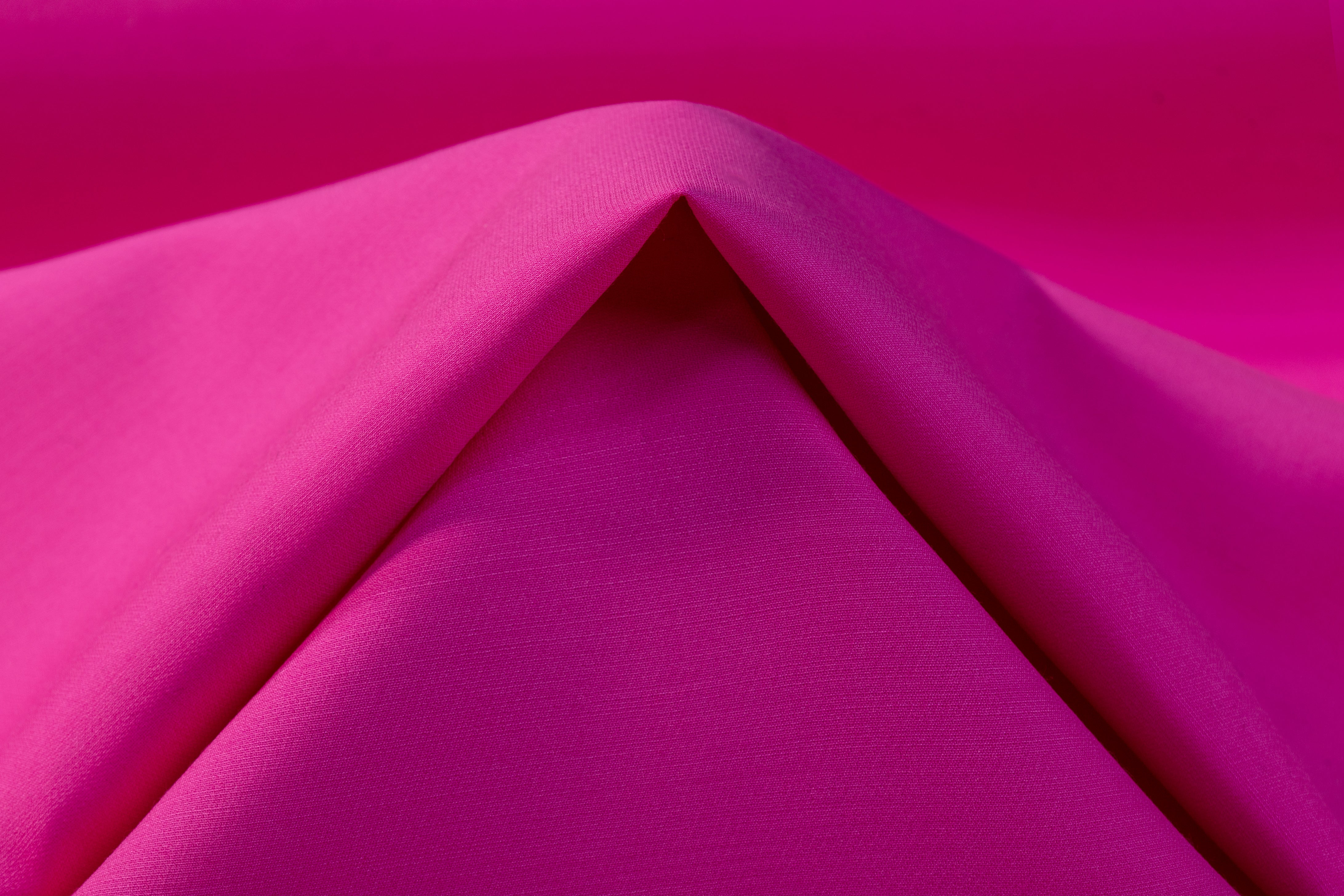Fused Italian Wool Tricotine - Magenta