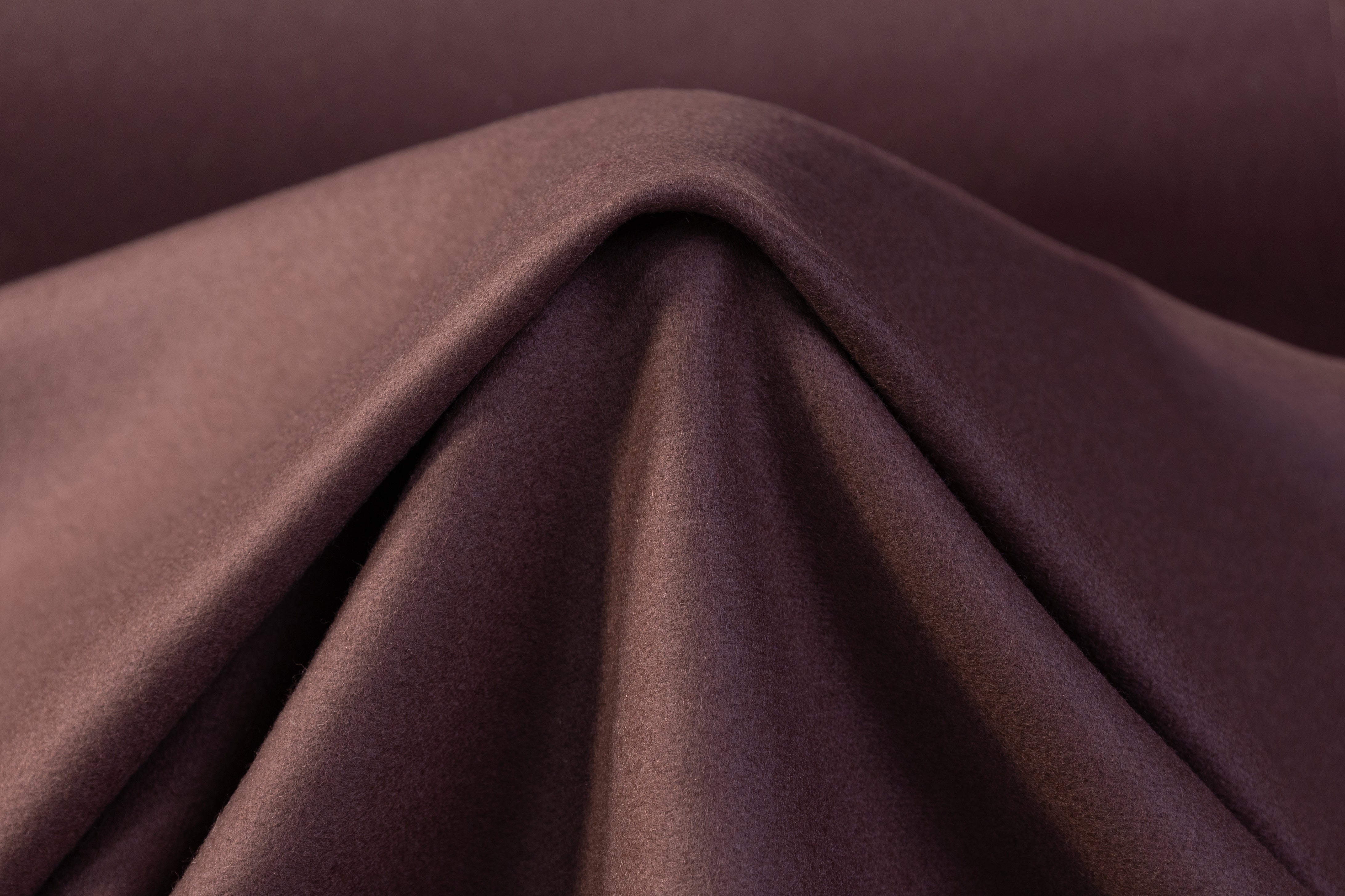 Double Faced Wool Coating - Dusty Mauve