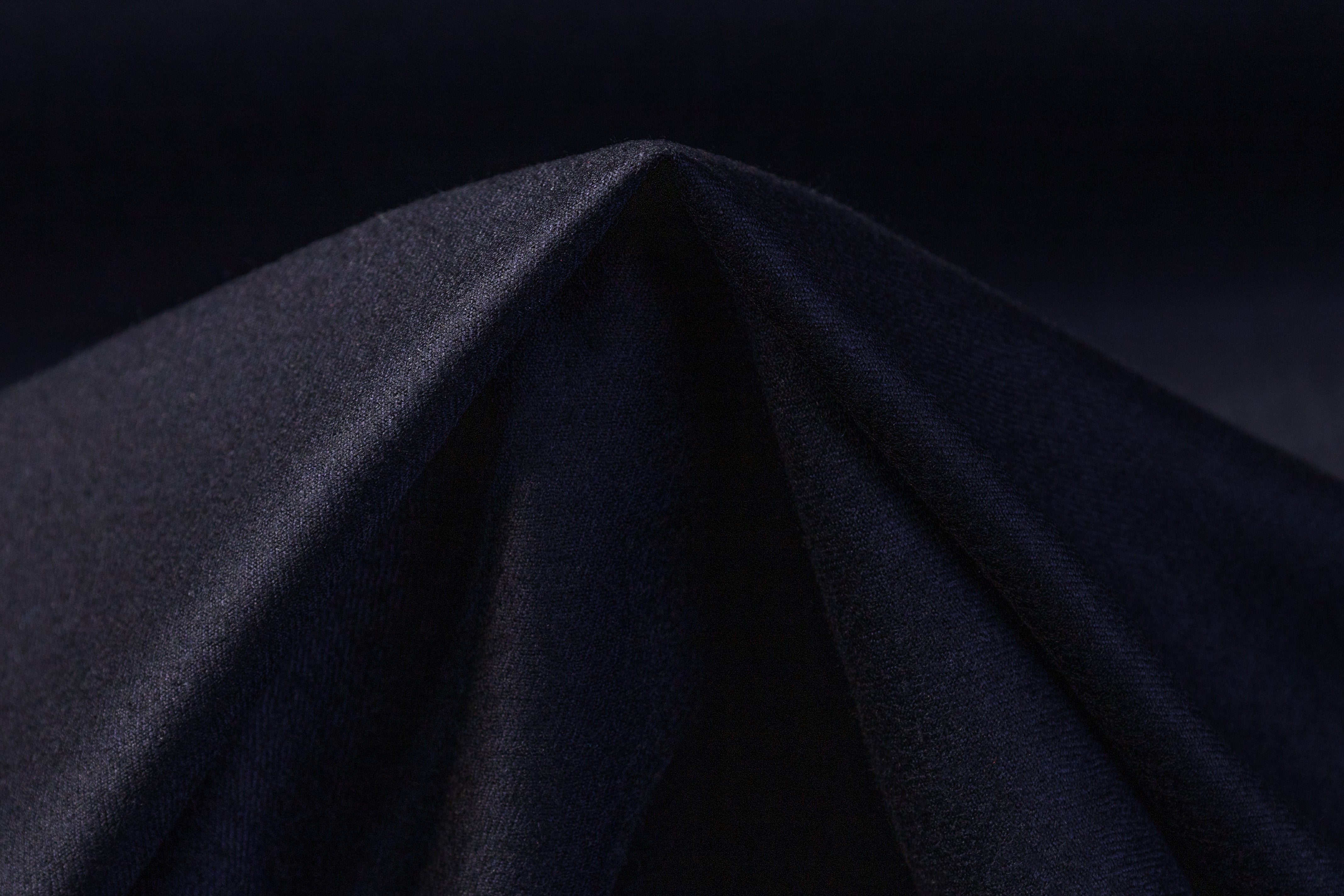 Italian Wool Flannel Suiting - Navy