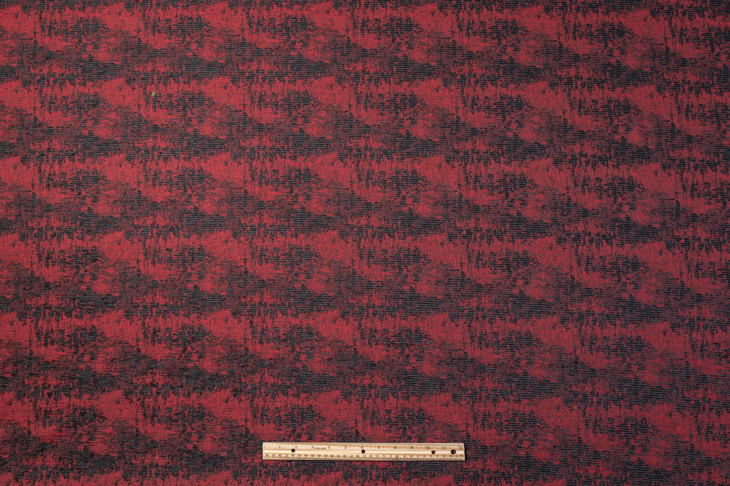 Abstract Brocade - Maroon / Black