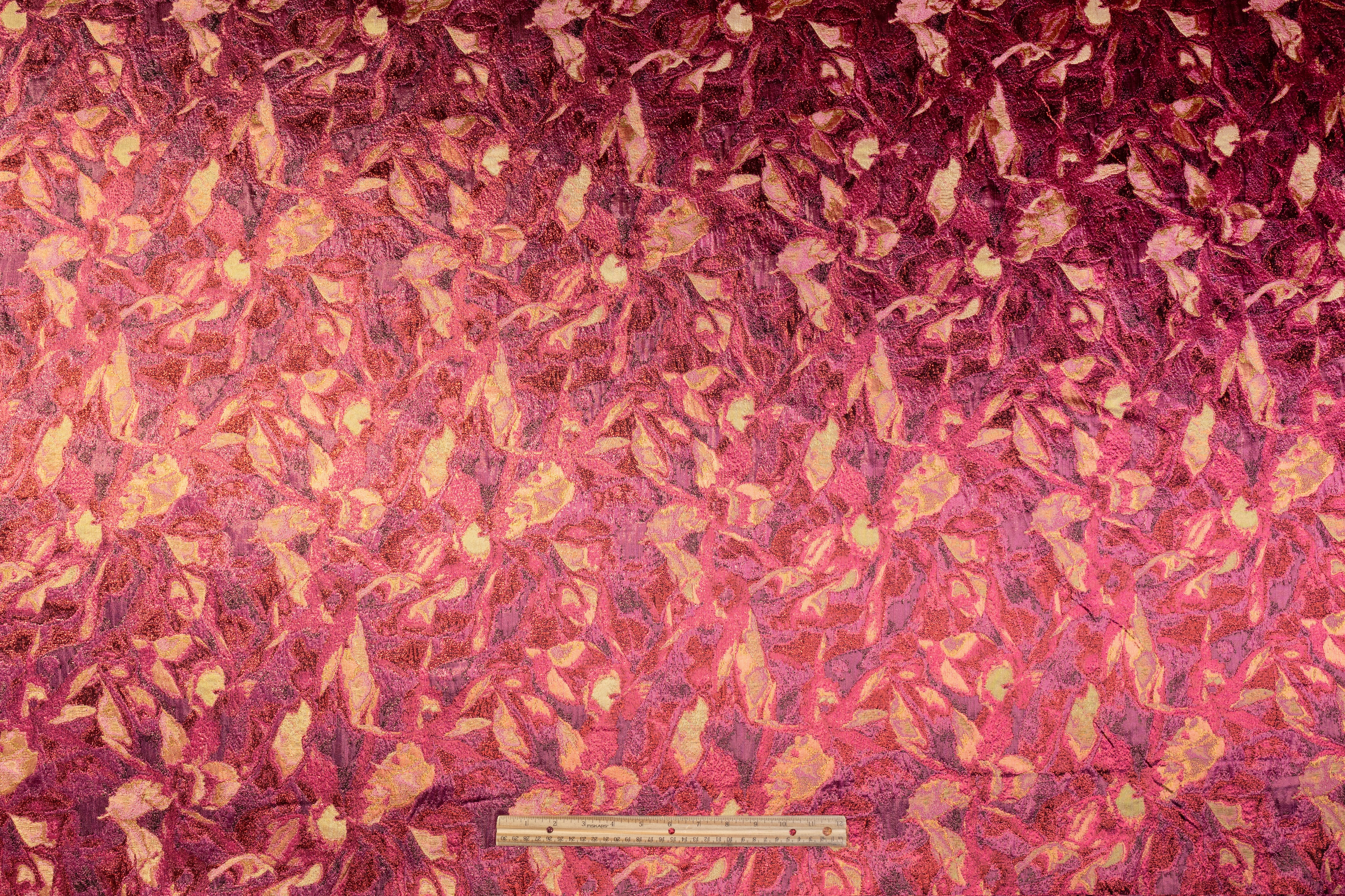 Abstract Metallic Italian Brocade - Pink