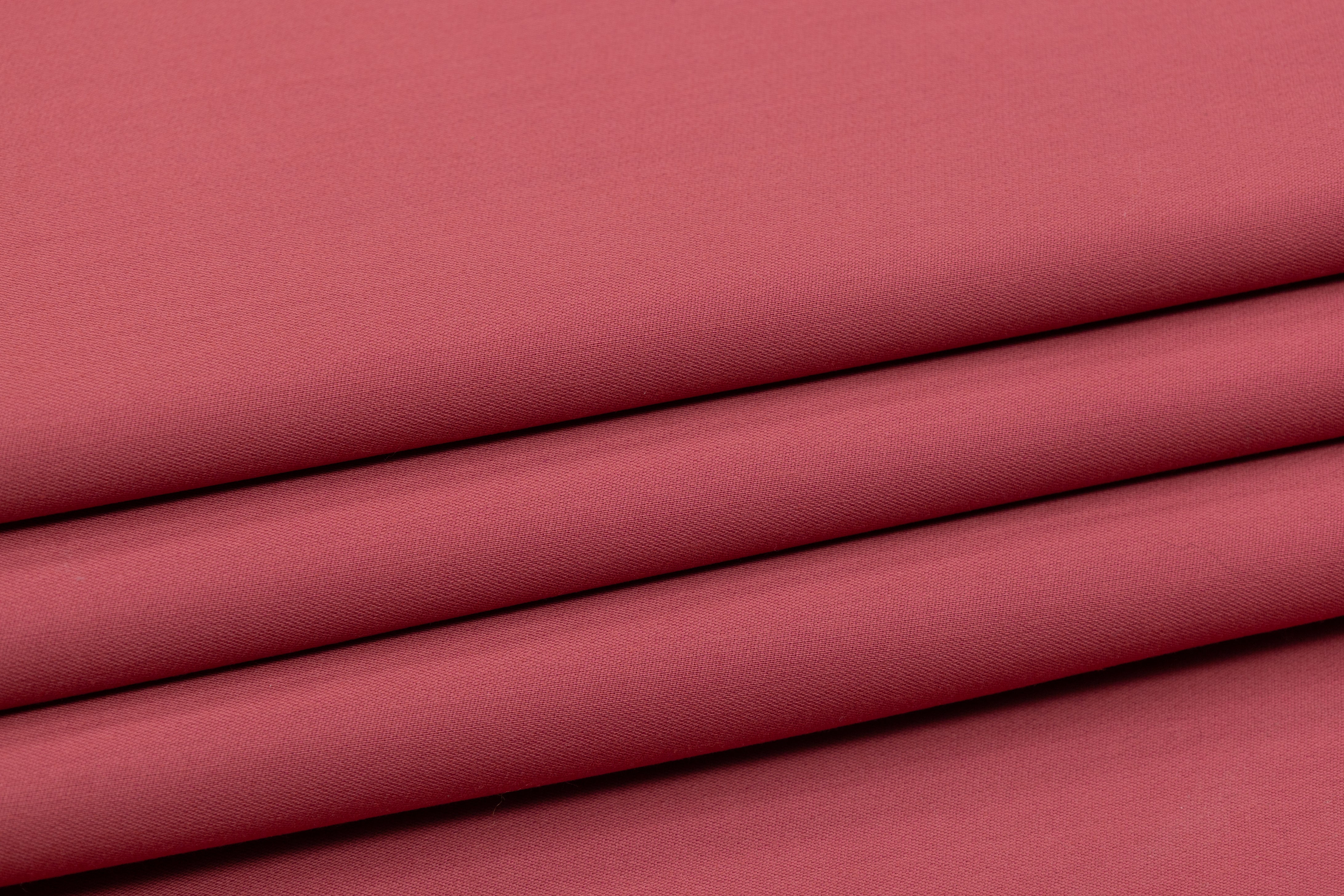 Double Faced Solid Italian Wool - Dark Rose