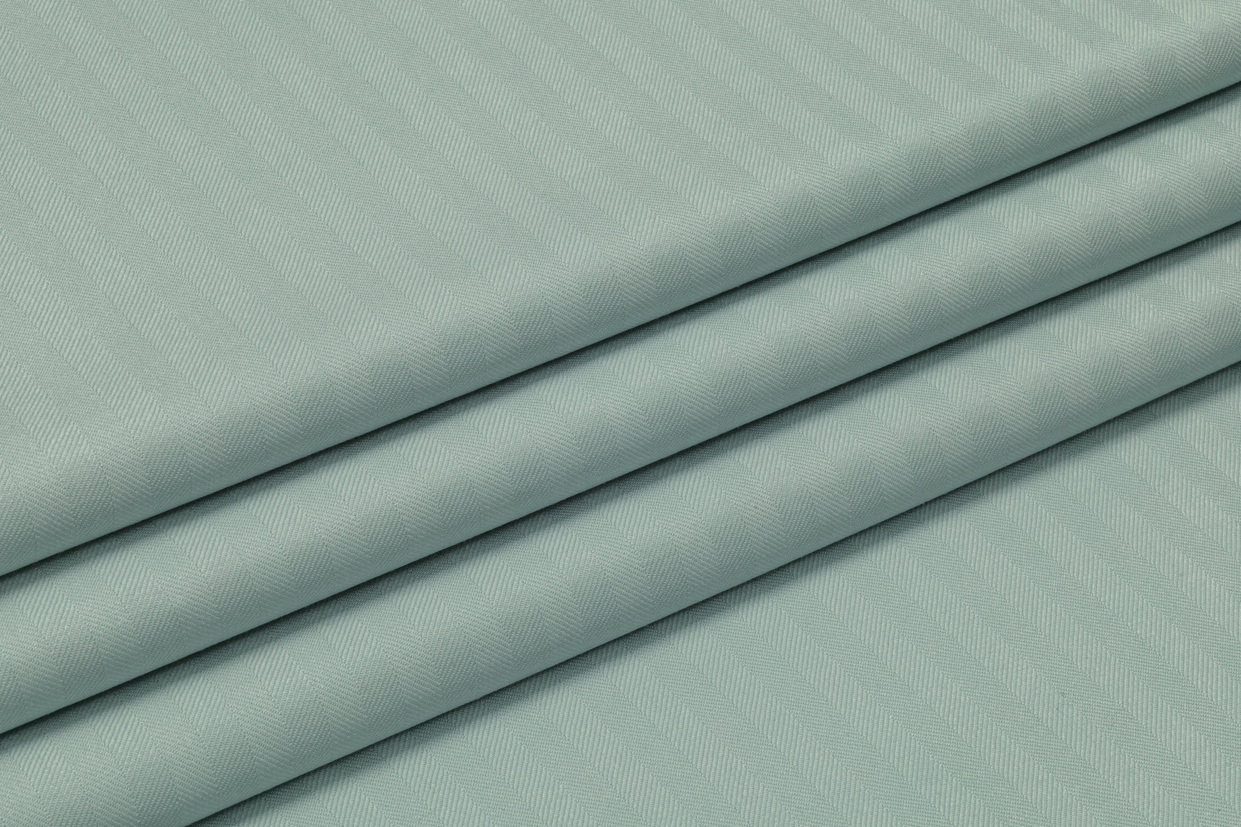 Herringbone Italian Wool Suiting - Pale Mint