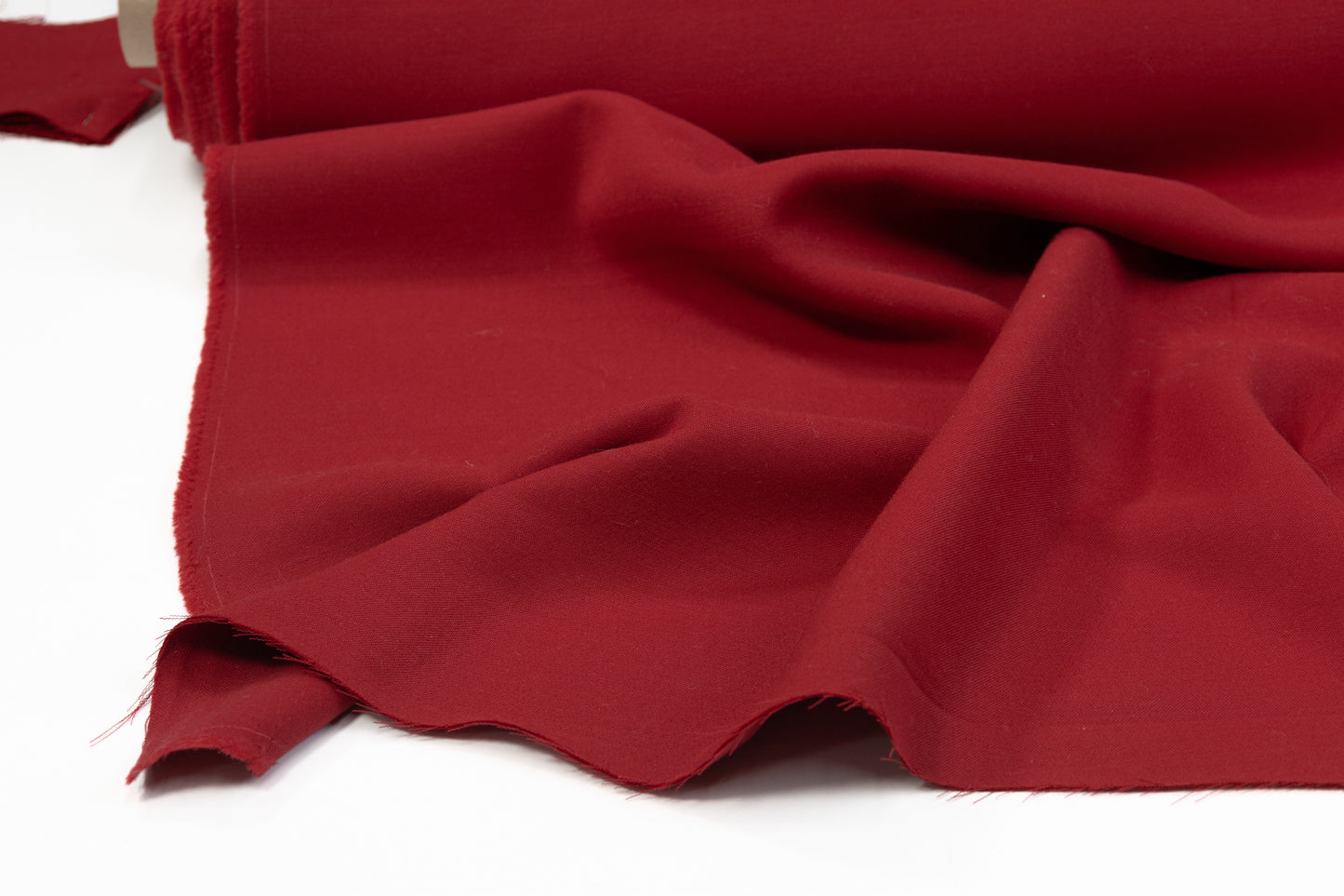 Double Faced Solid Italian Wool - Red