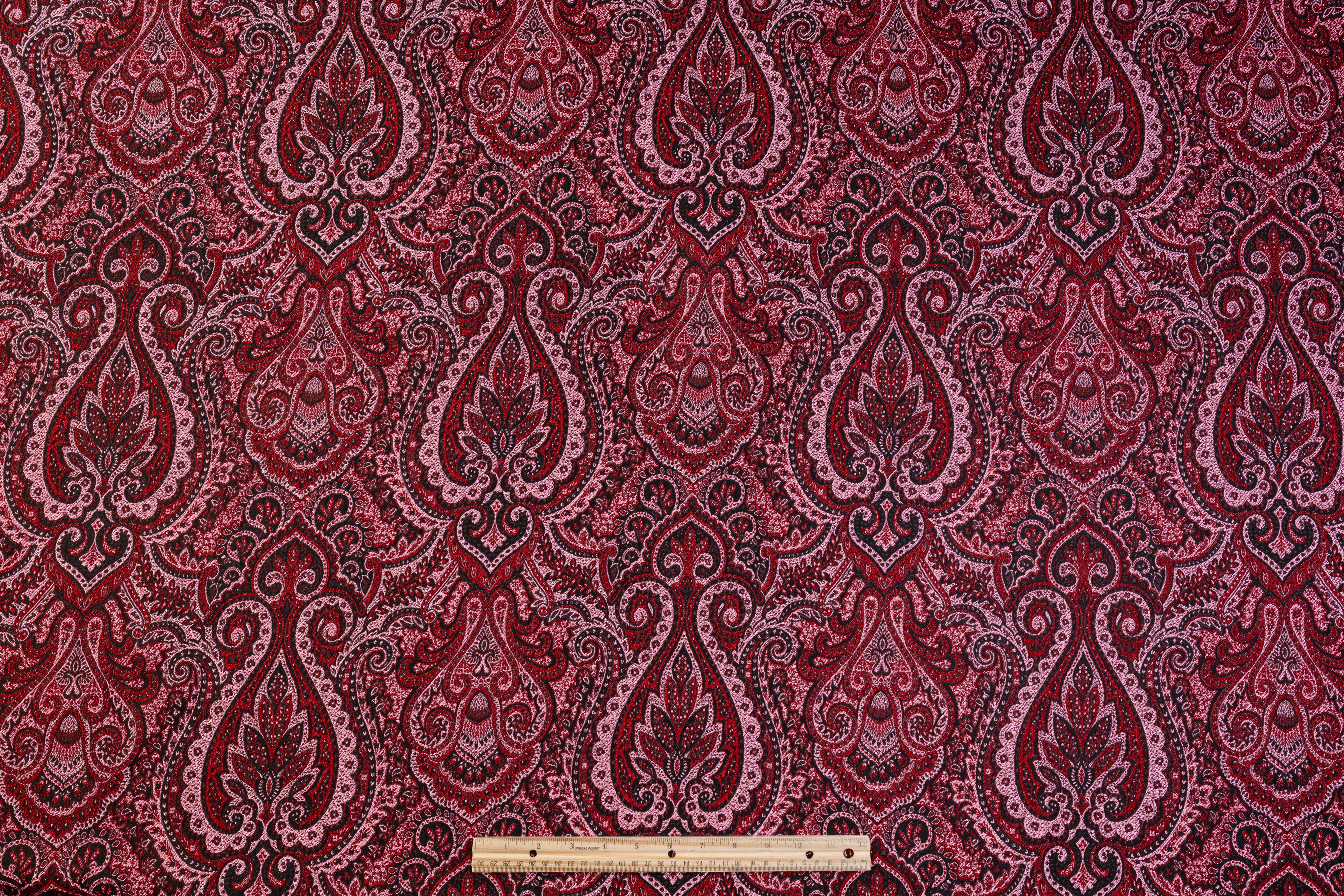 Damask Italian Brocade - Pink / Red