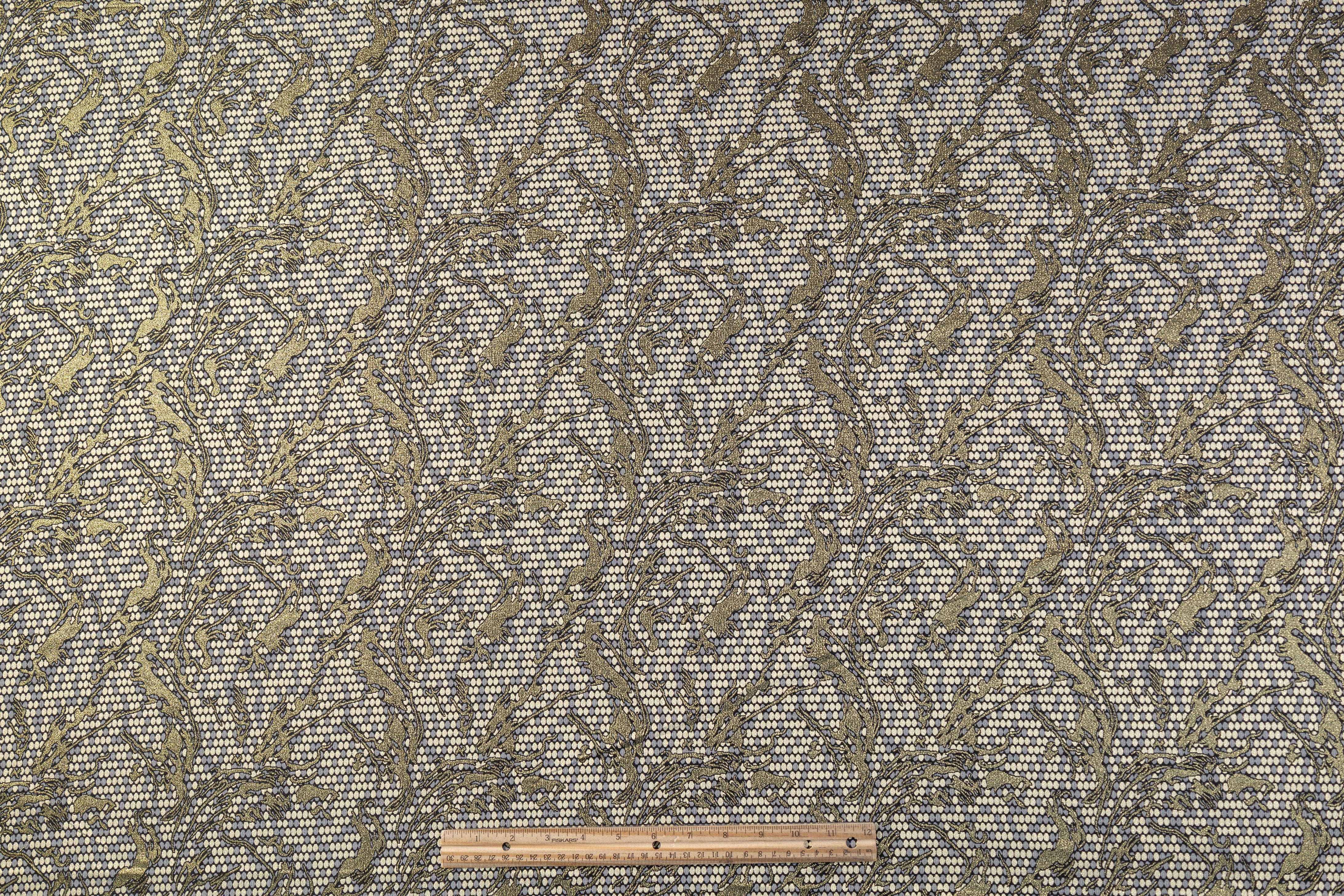 Abstract Metallic Brocade - Antique Gold