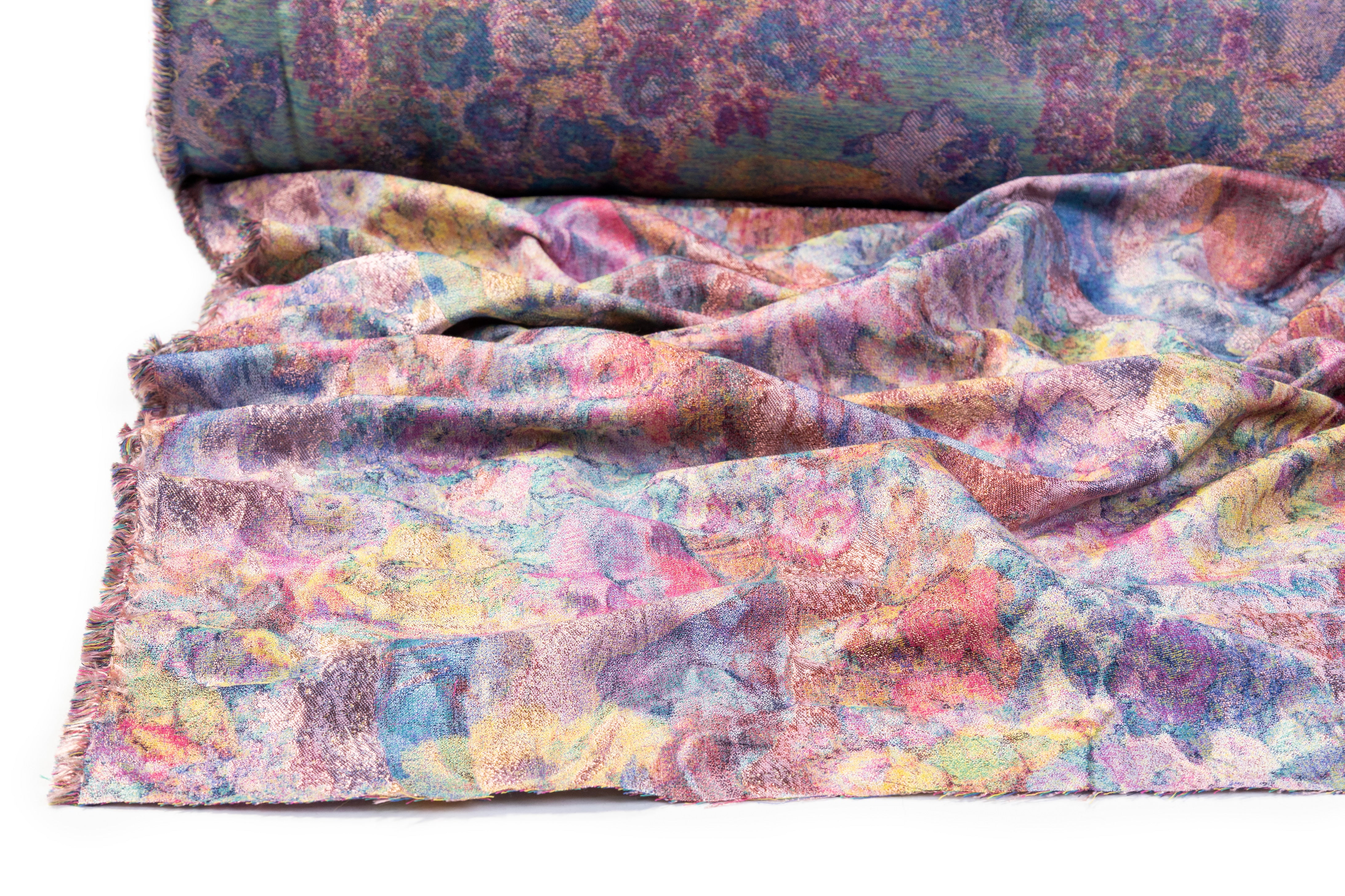 Abstract Floral Italian Chiné Jacquard - Multicolor