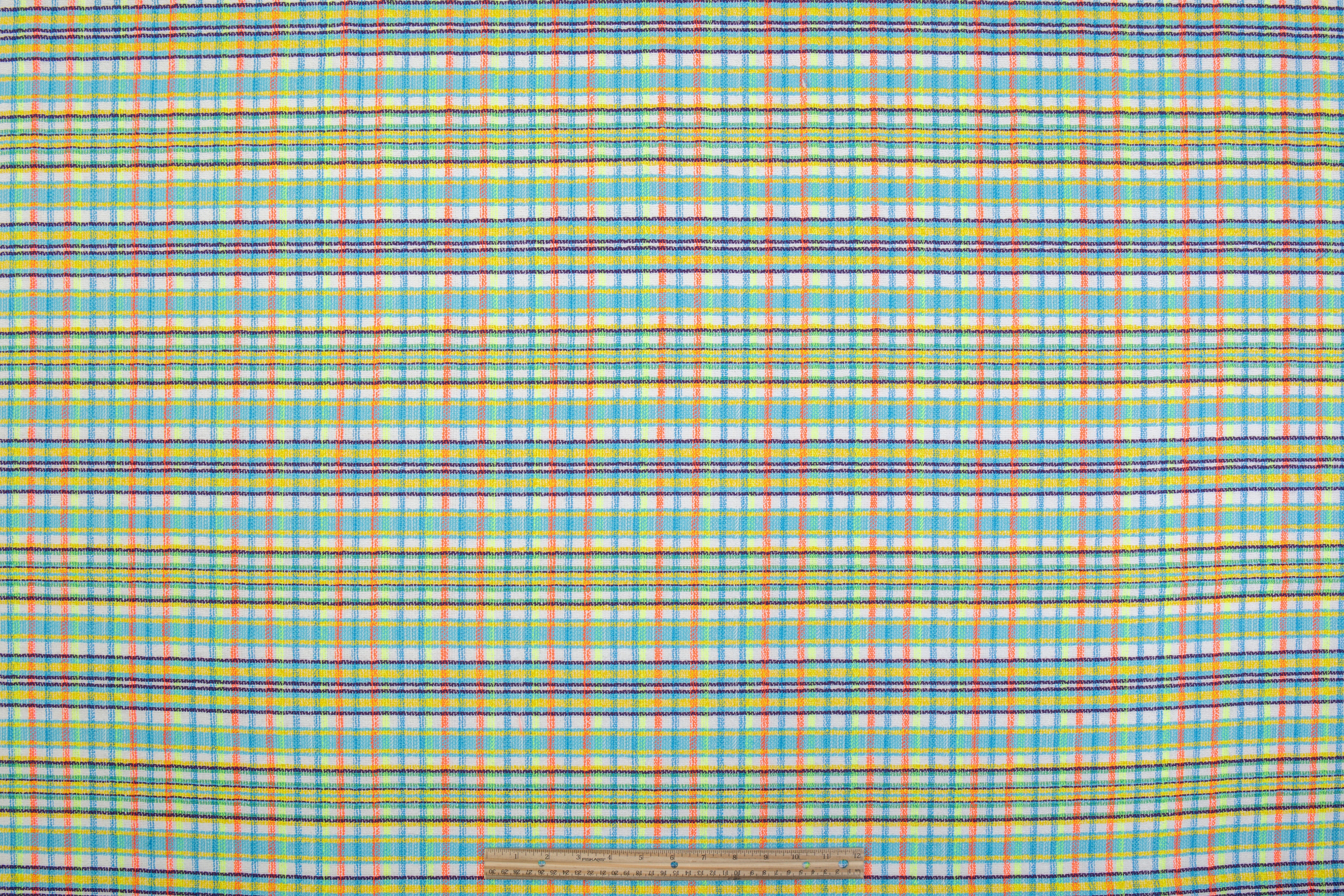 Italian Cotton Viscose Blend Tweed - Multicolor