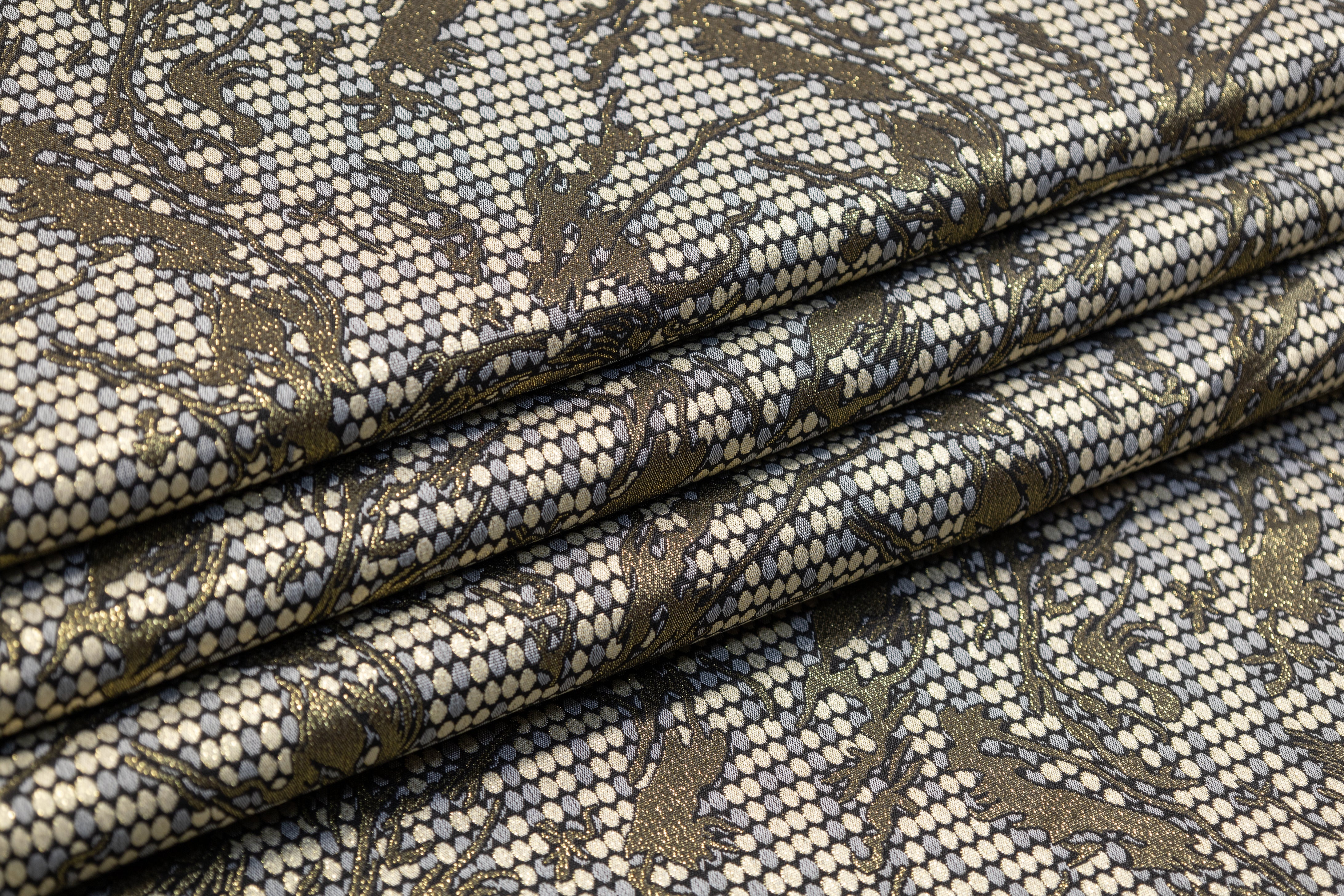 Abstract Metallic Brocade - Antique Gold