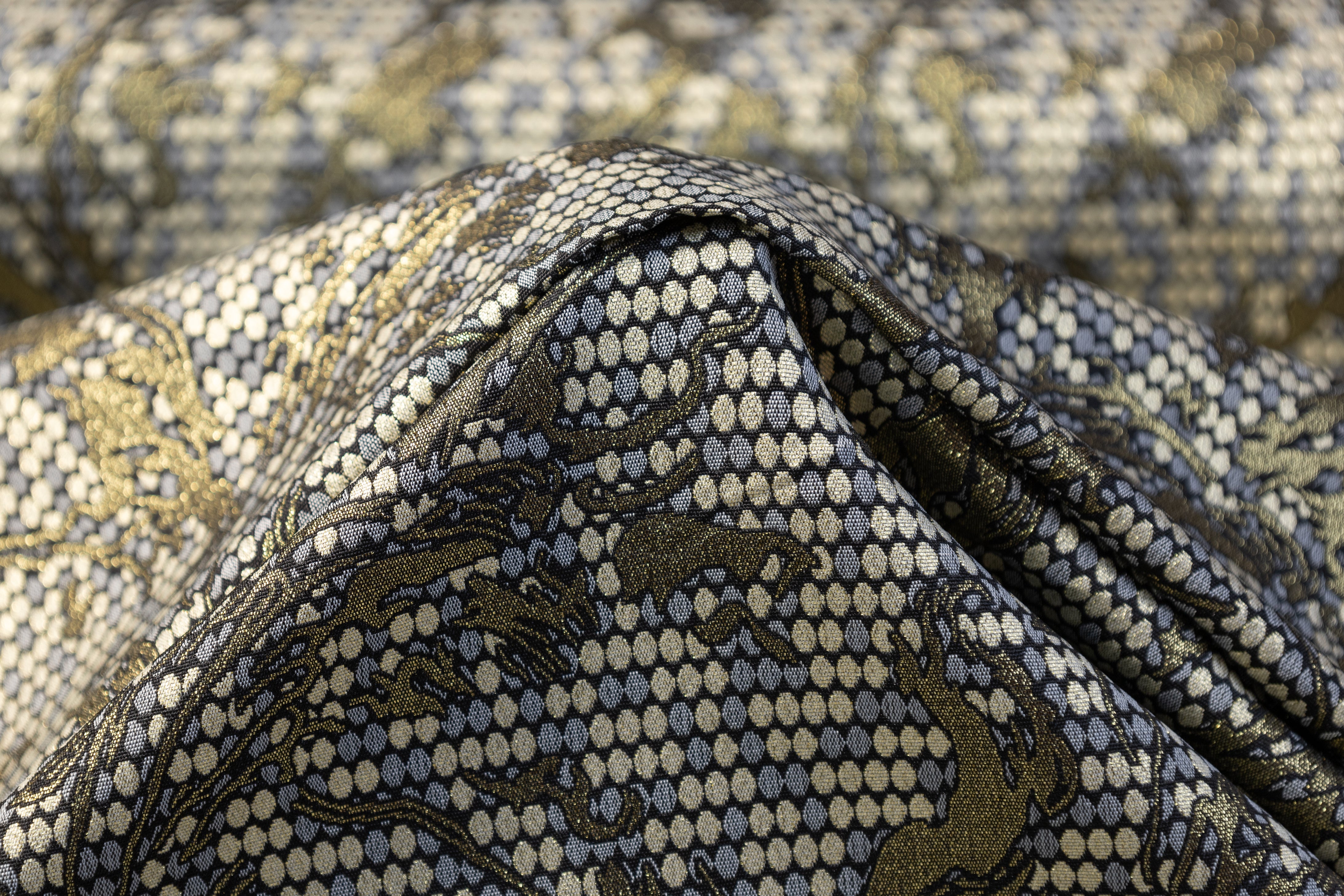Abstract Metallic Brocade - Antique Gold