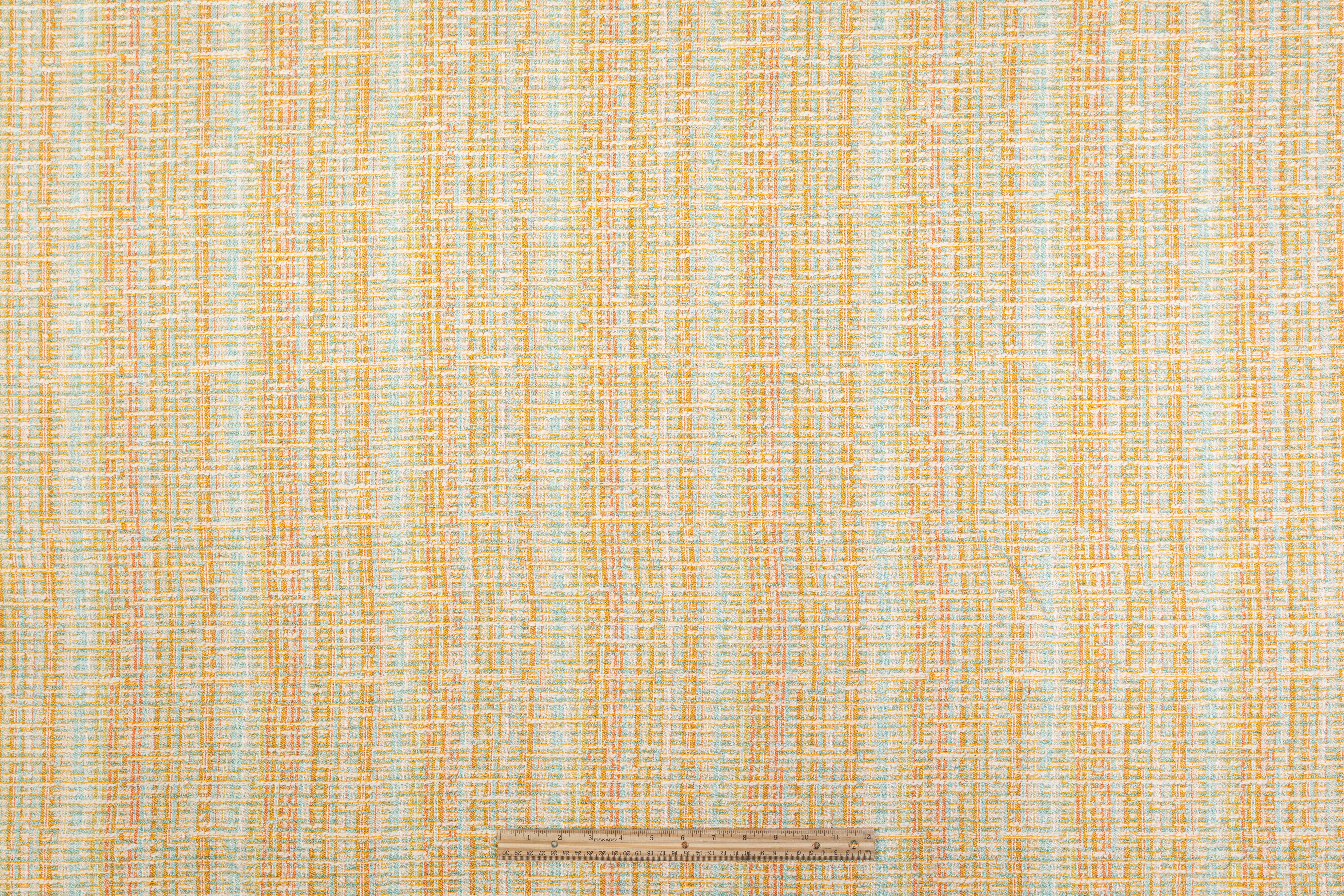 Italian Cotton Viscose Blend Tweed - Multicolor