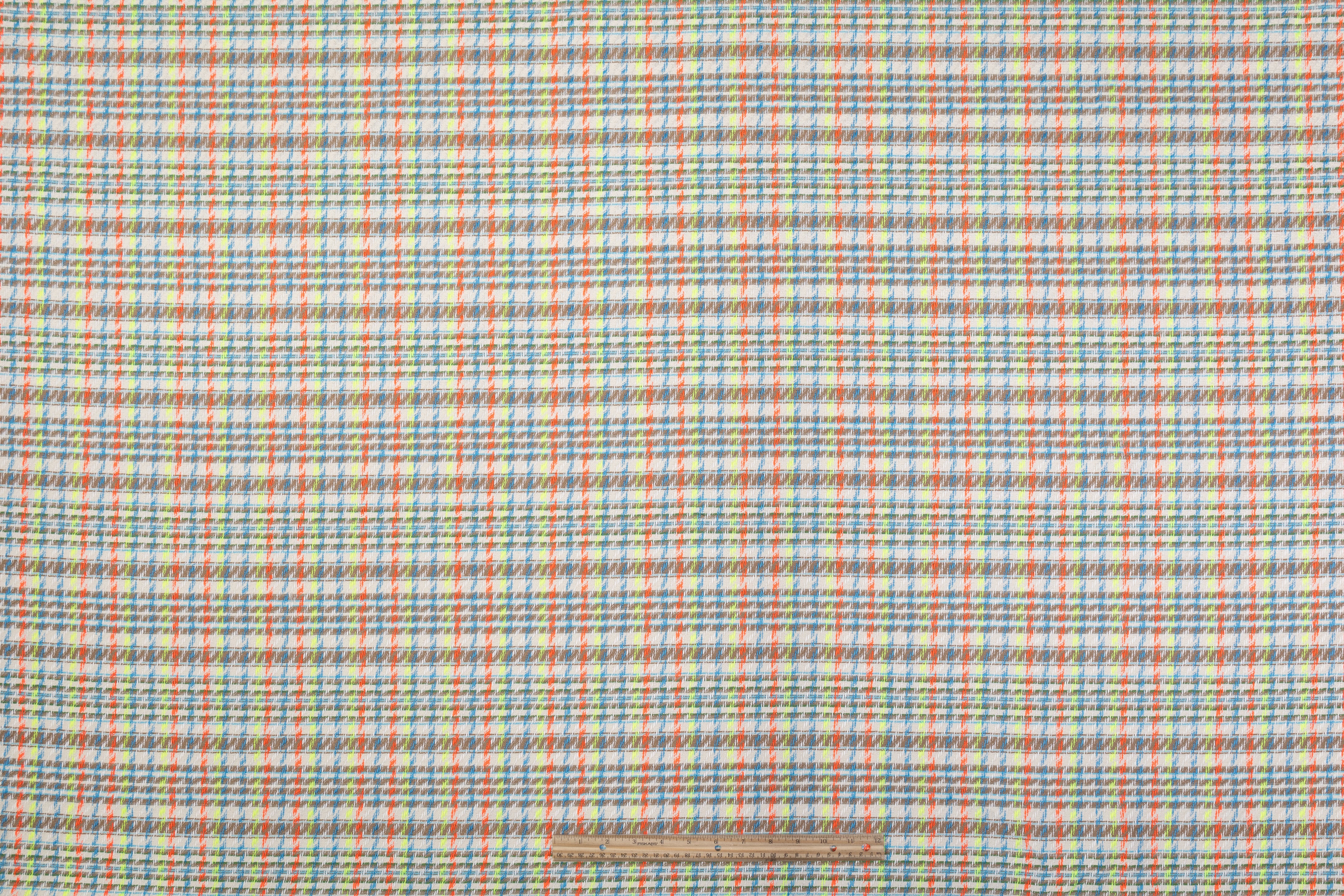 Italian Cotton Viscose Blend Tweed - Multicolor