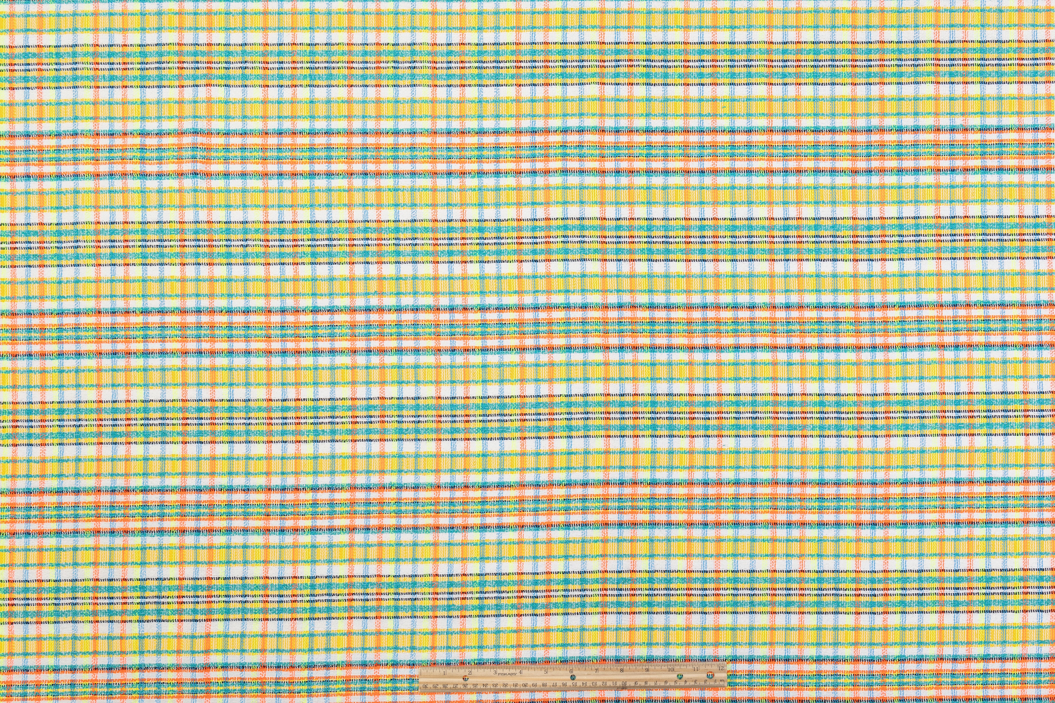 Italian Cotton Viscose Blend Tweed - Multicolor