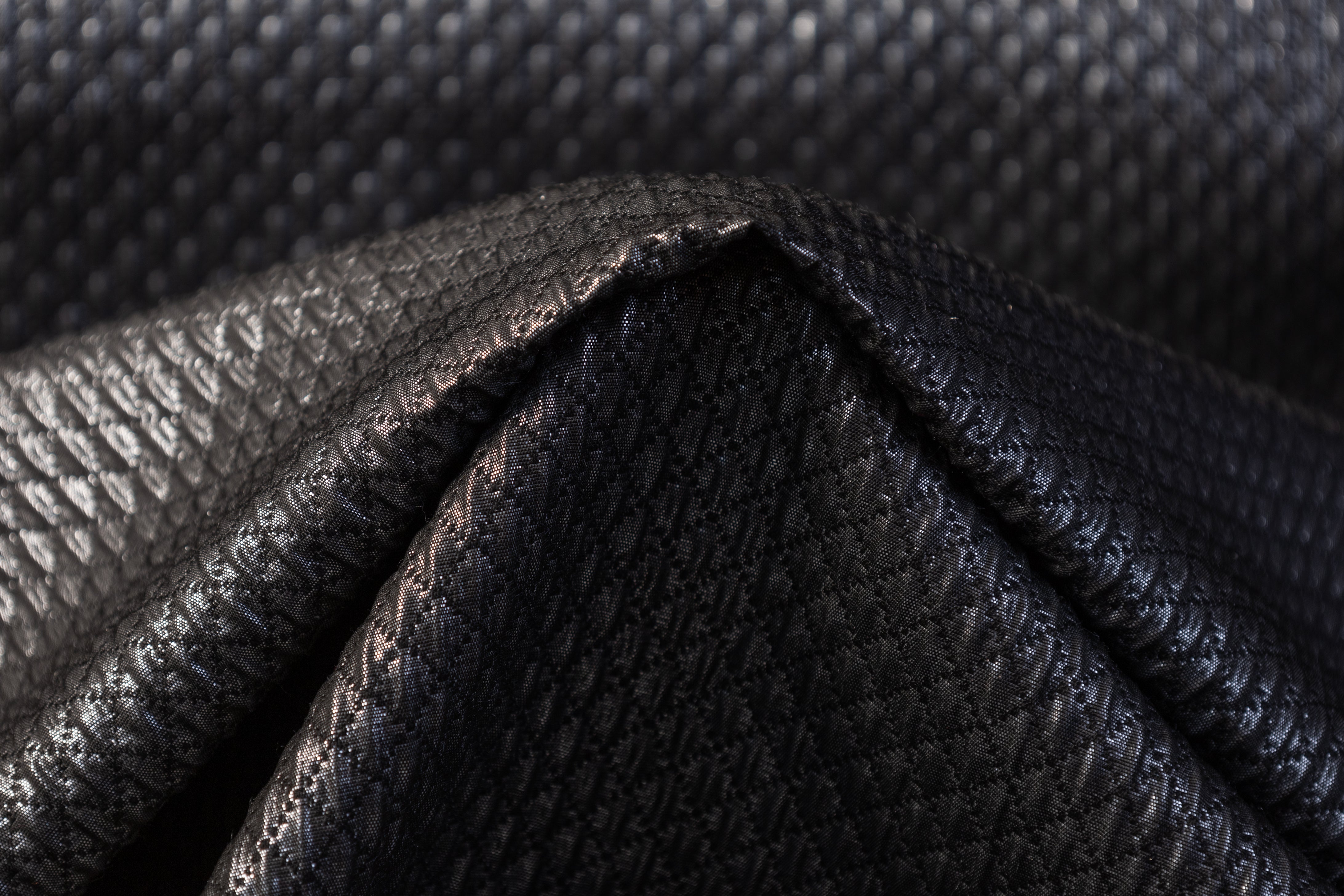 Diamond Matelassé - Charcoal Gray