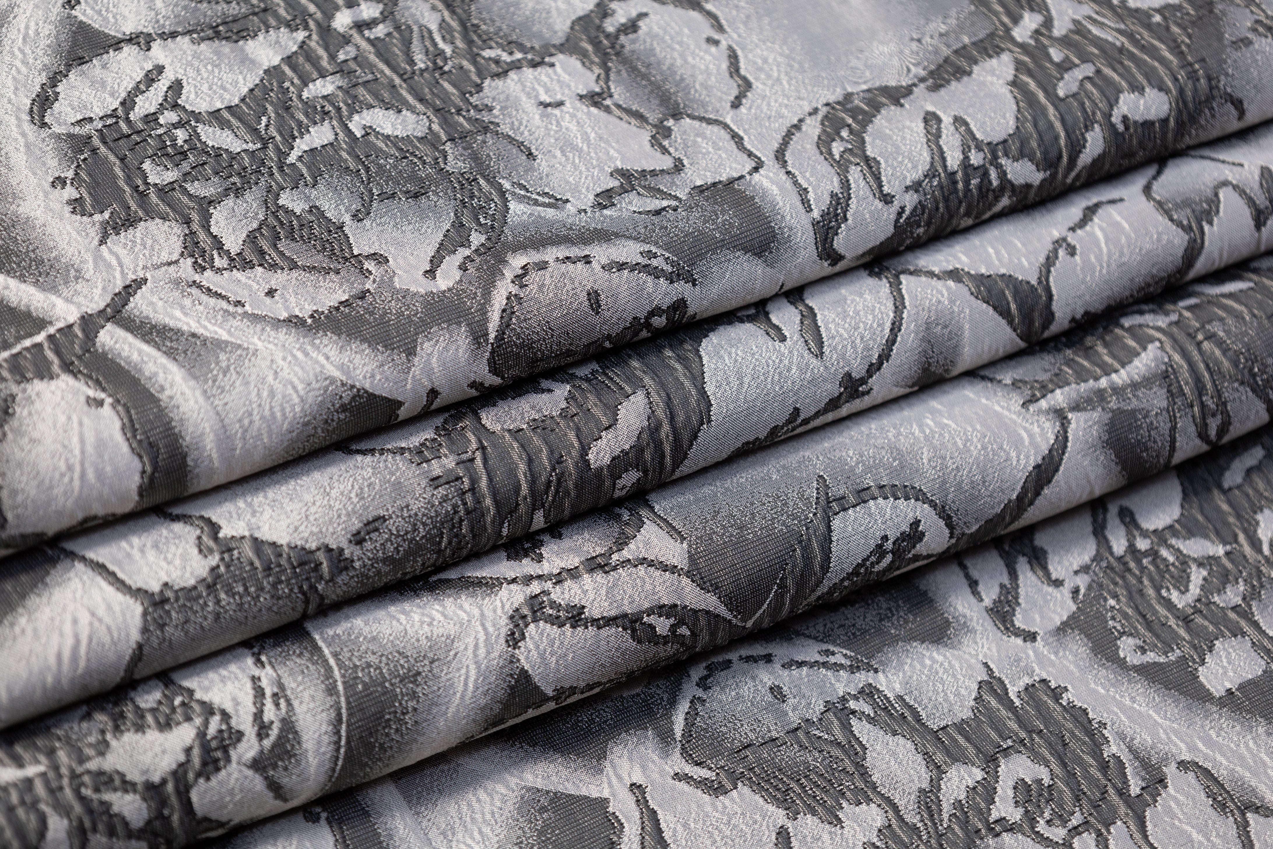 Abstract Crushed Brocade - Gray