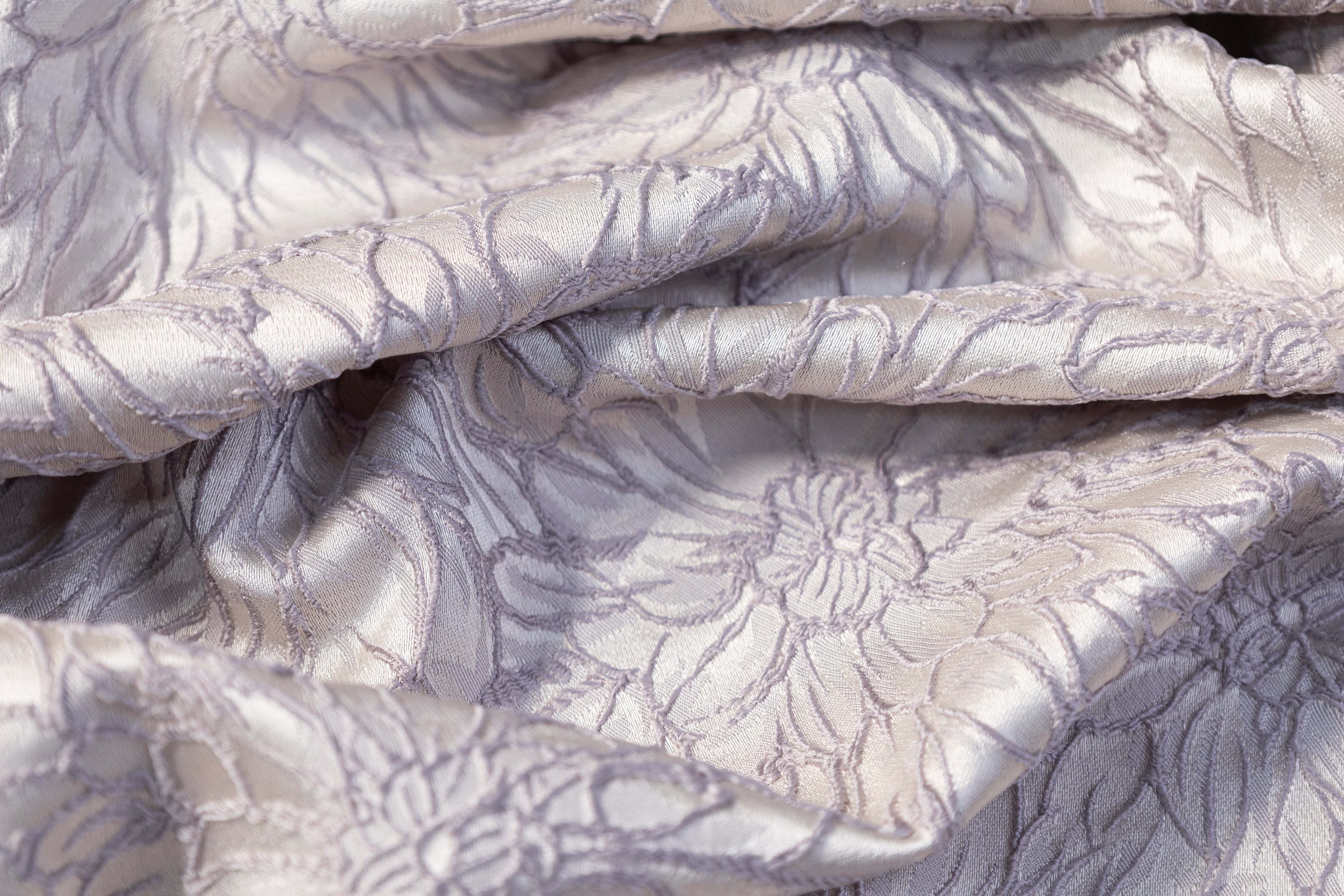 Floral Brocade - Cool Gray