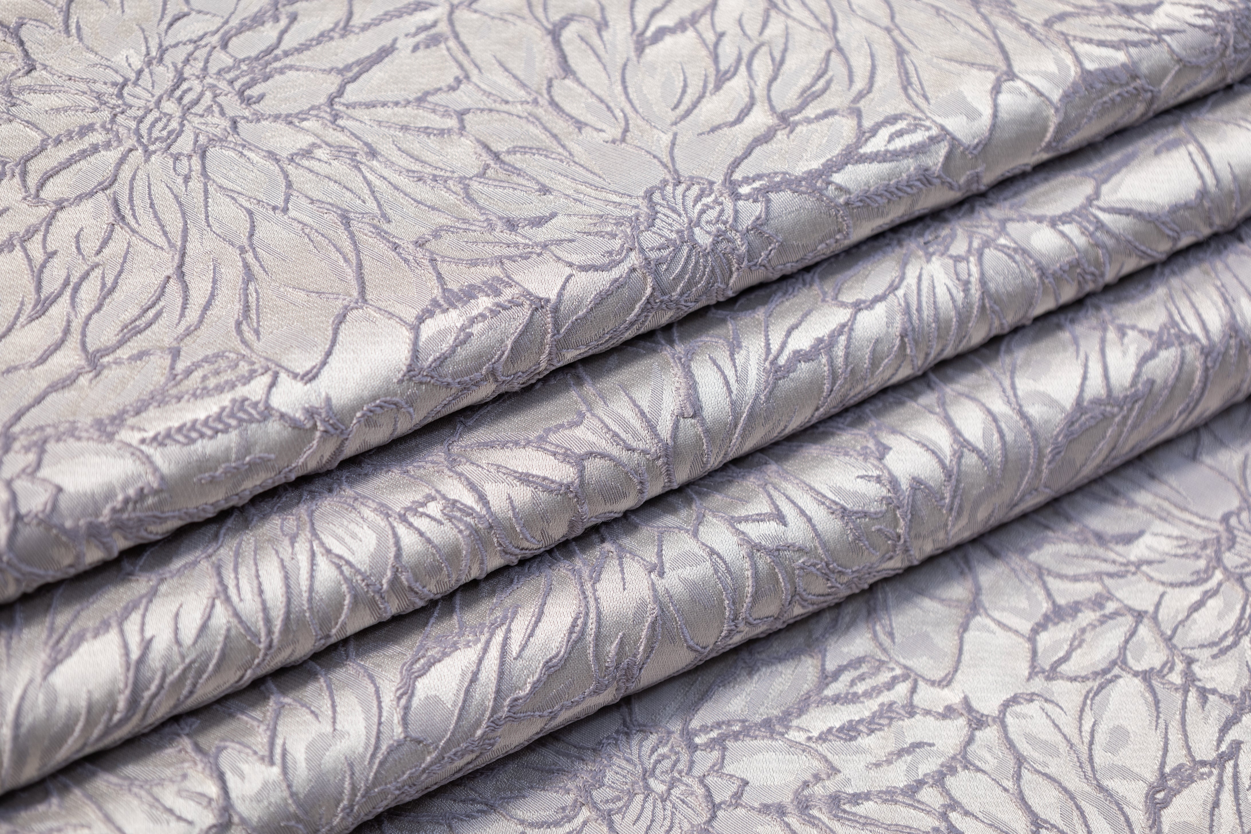 Floral Brocade - Cool Gray