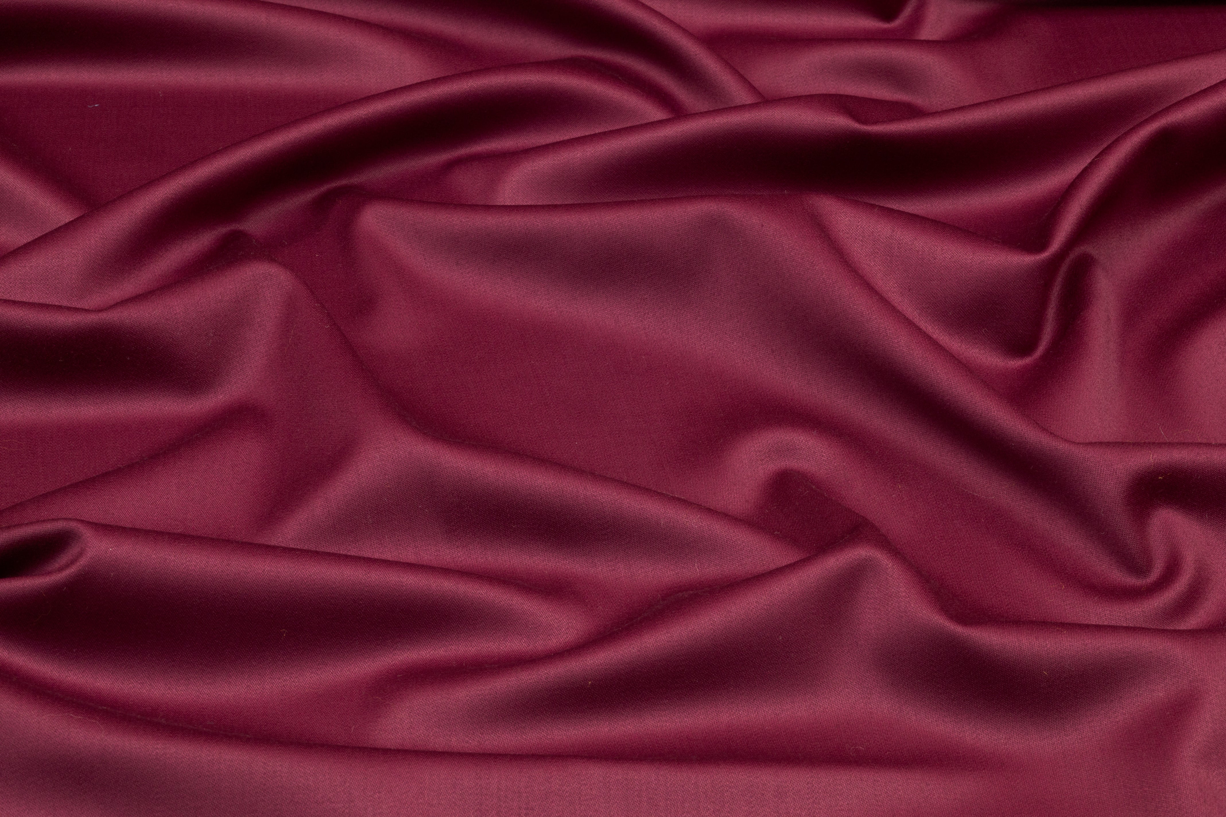 Super 150s Italian Wool Blend Satin Faille Suiting - Burgundy