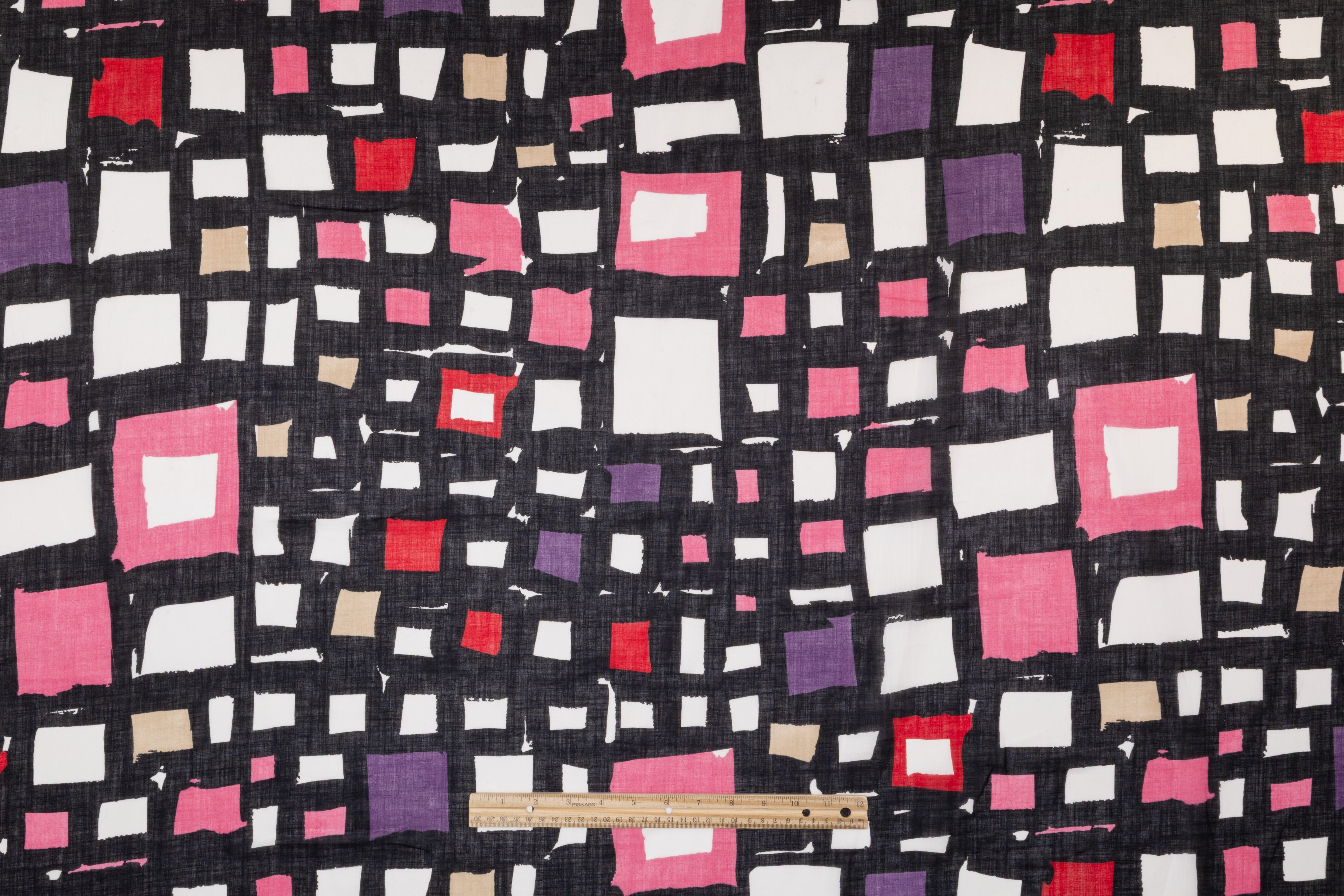 Geometric Italian Linen - Multicolor