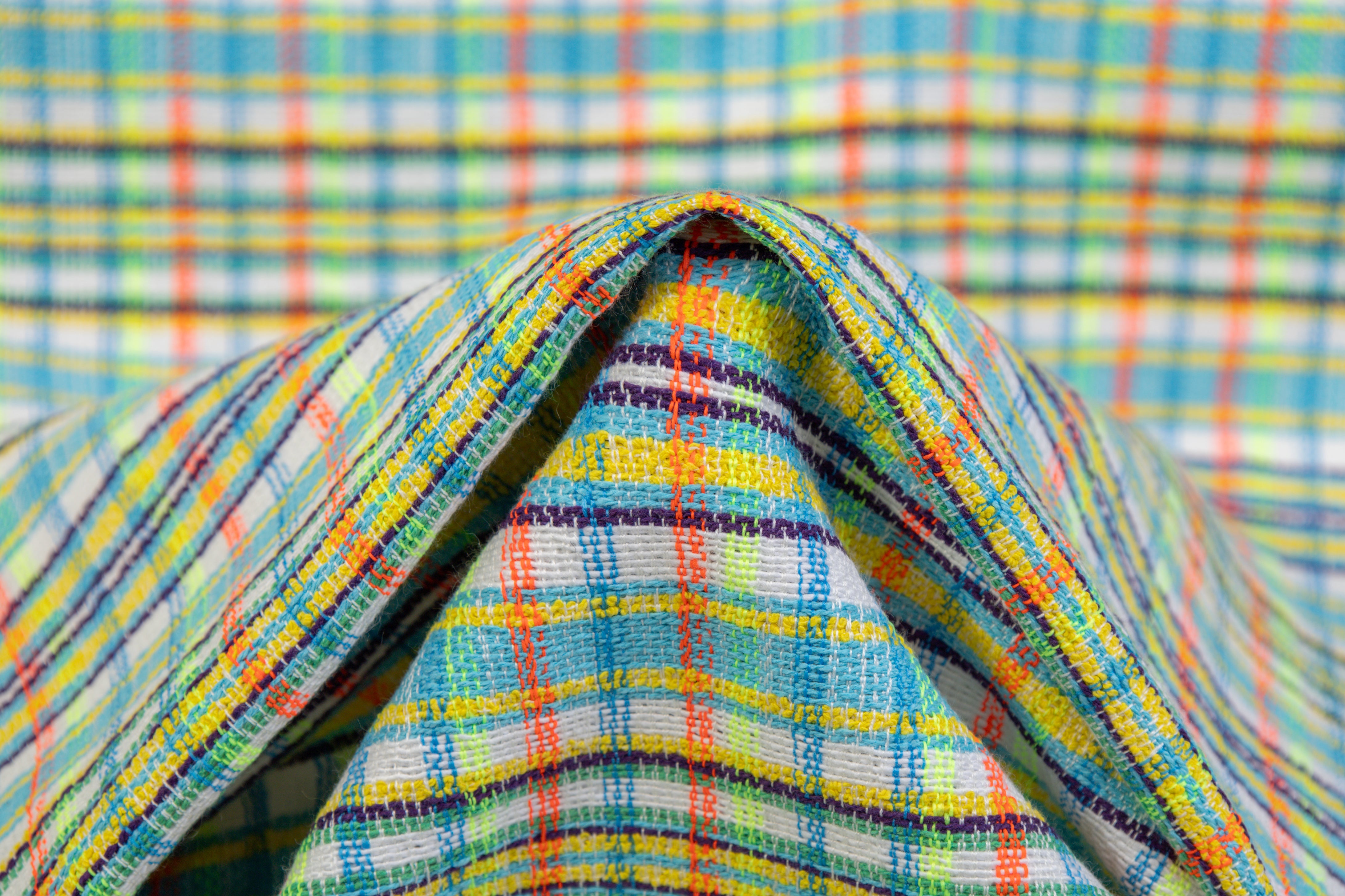 Italian Cotton Viscose Blend Tweed - Multicolor