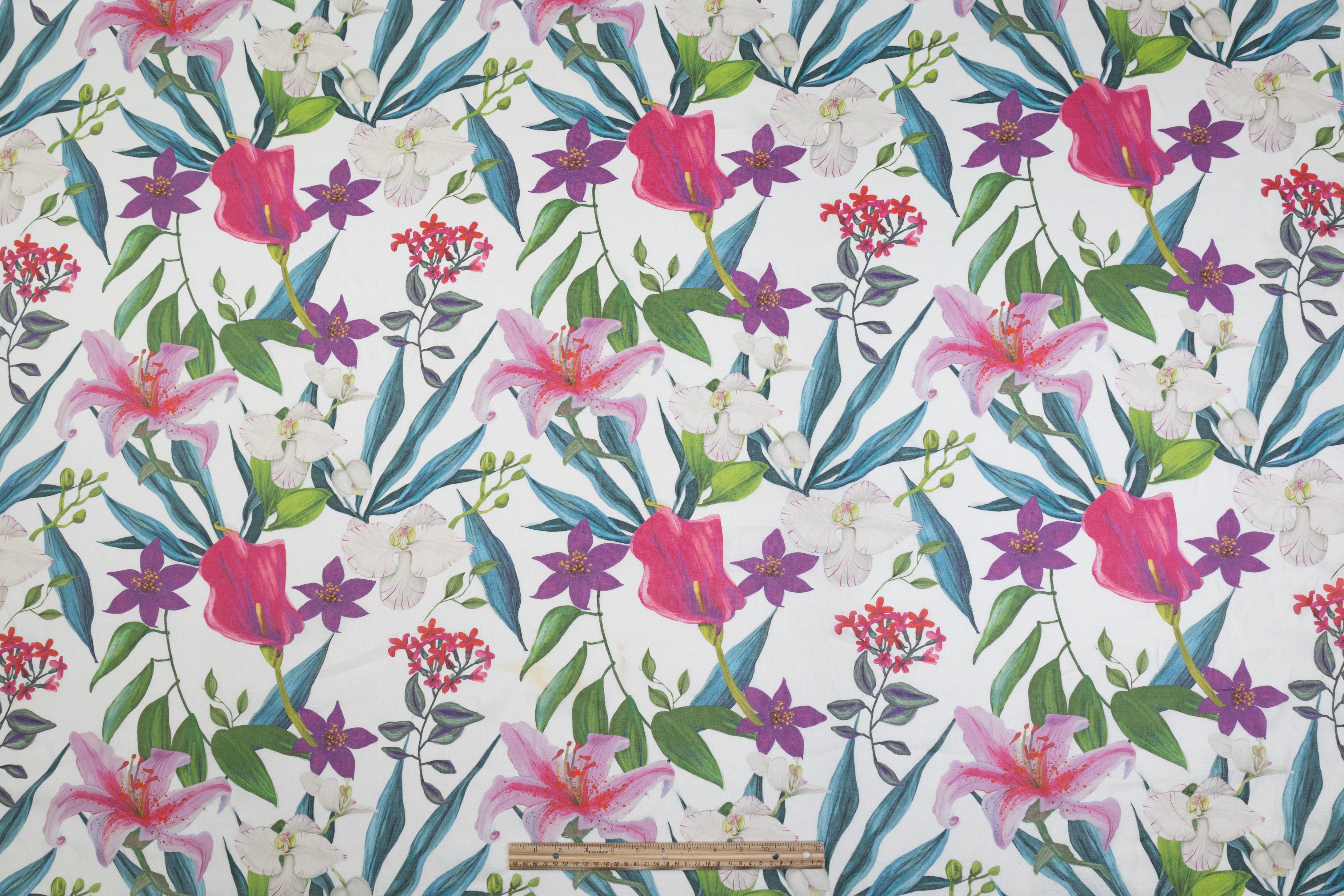 Floral Italian Linen - Multicolor