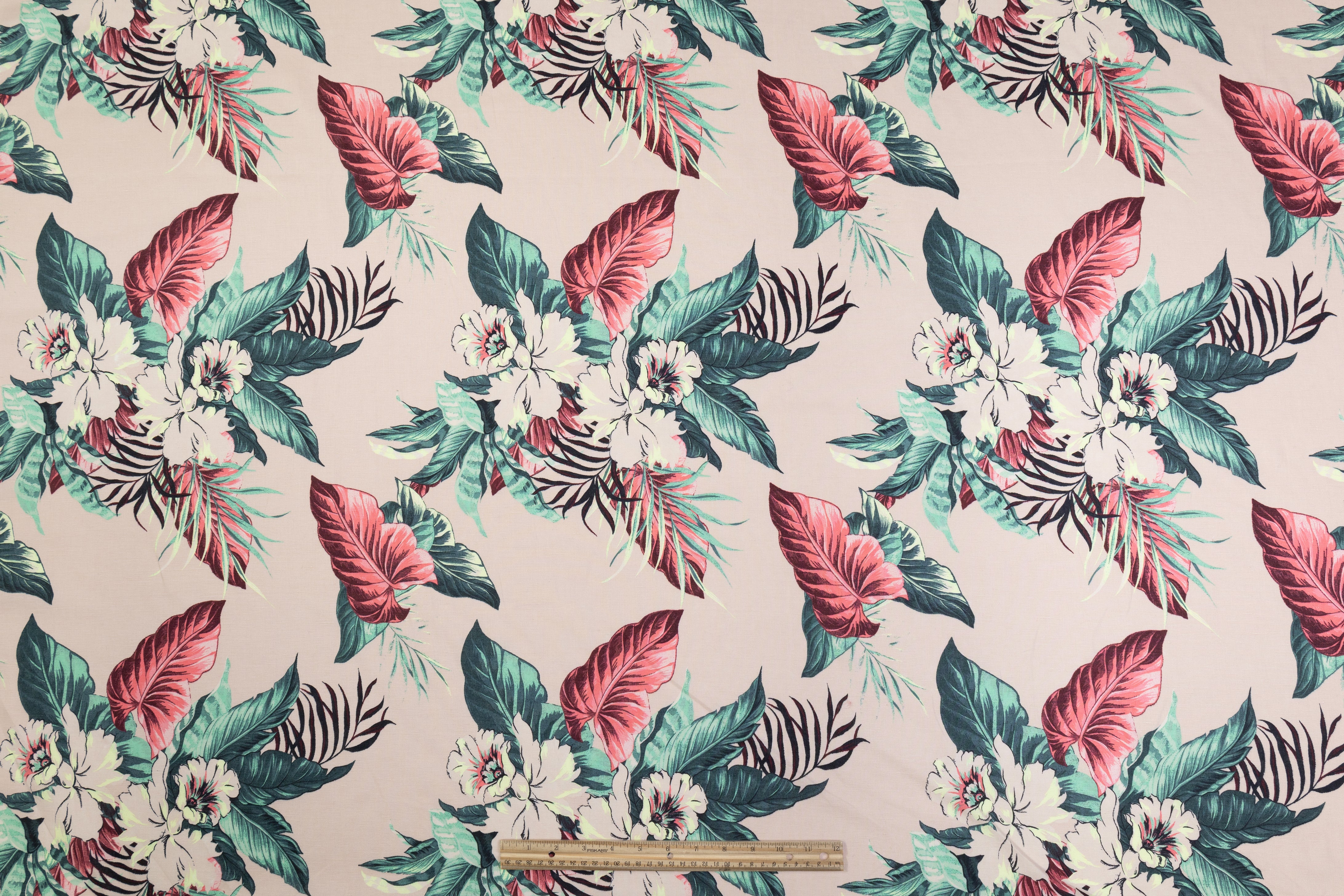 Floral Printed Italian Linen - Multicolor