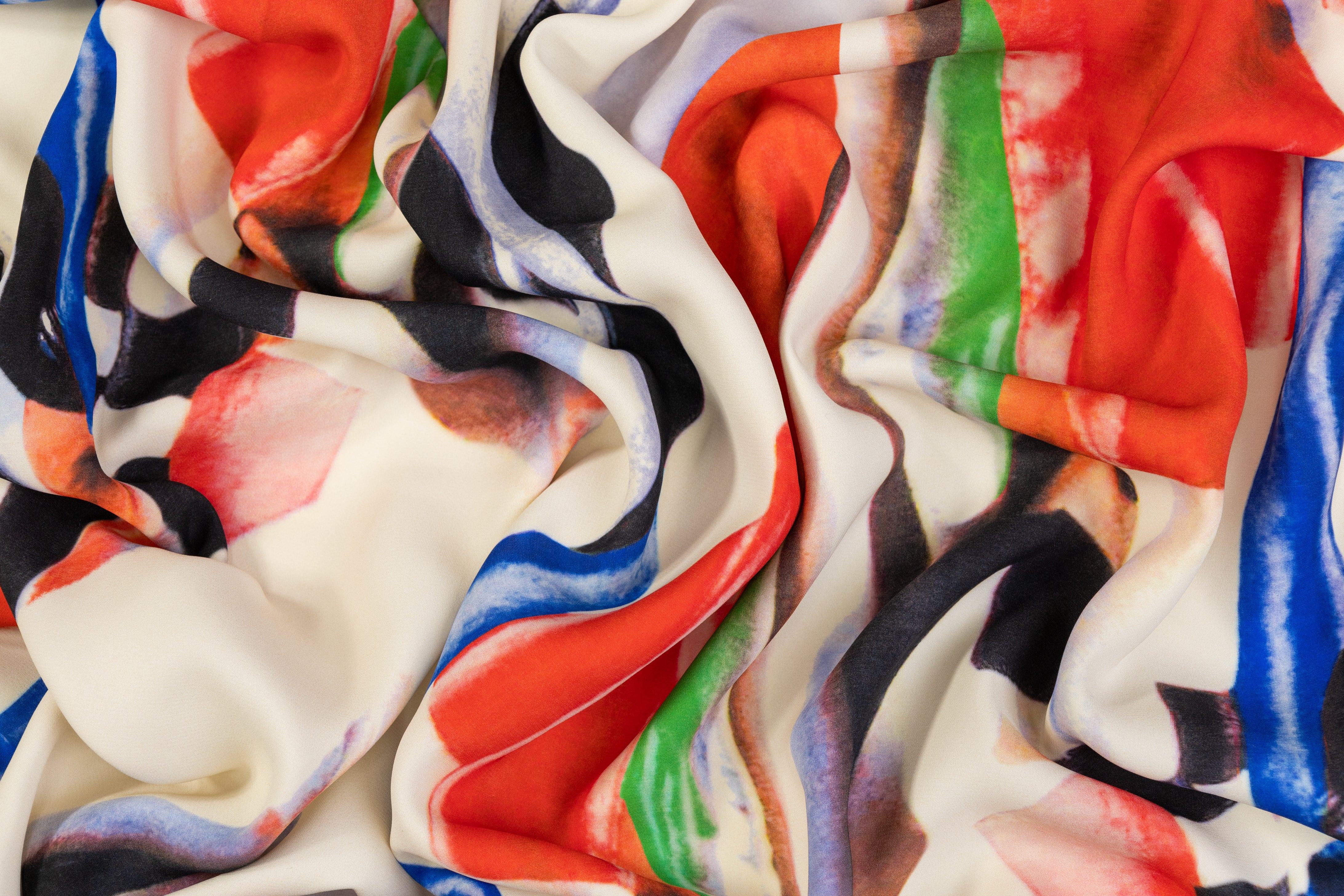 Loro Piana - 4-Ply Printed Italian Silk Crepe - Multicolor