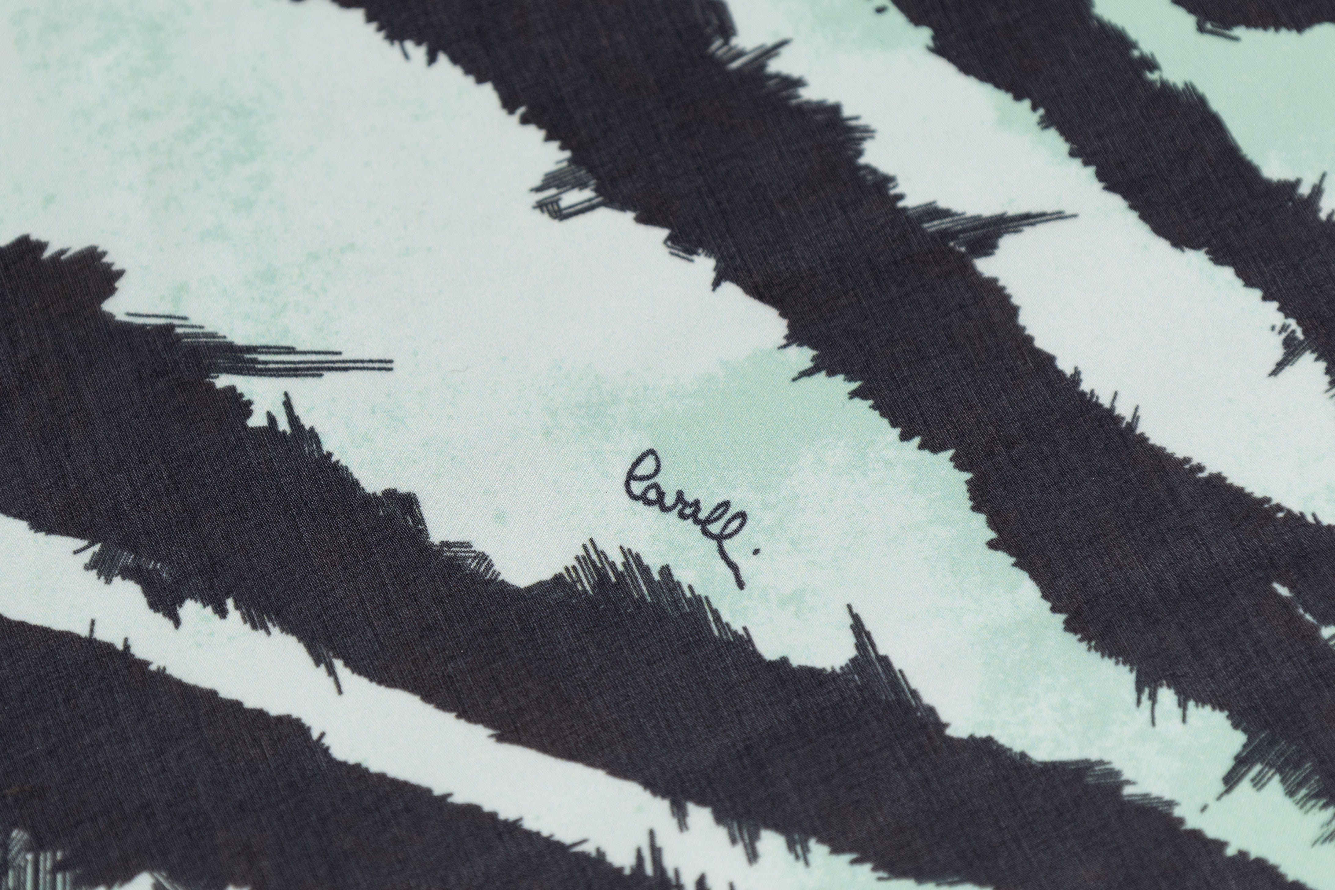 Roberto Cavalli - Italian Silk Chiffon - Green / Black