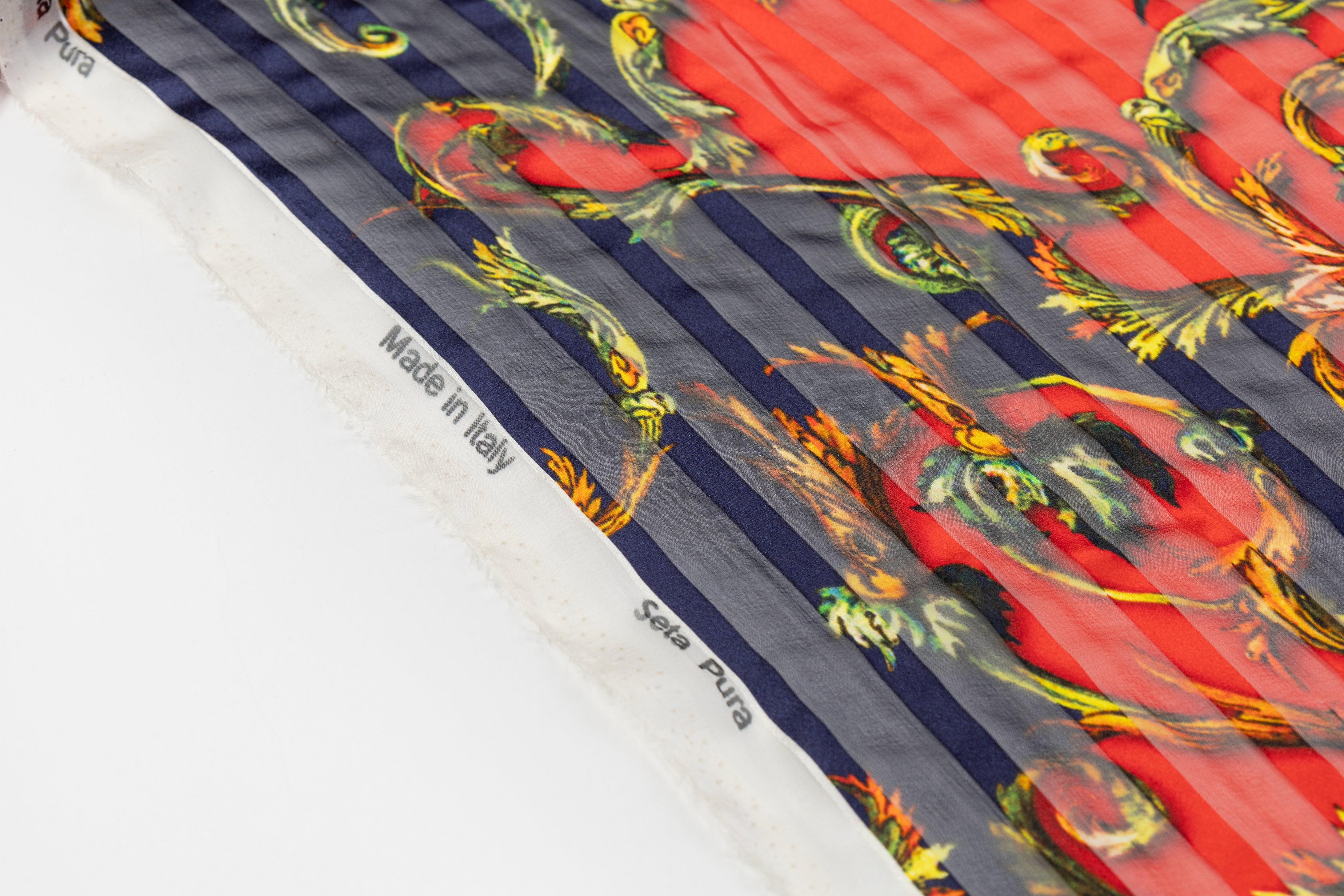 Italian Silk Chiffon Burnout - Multicolor