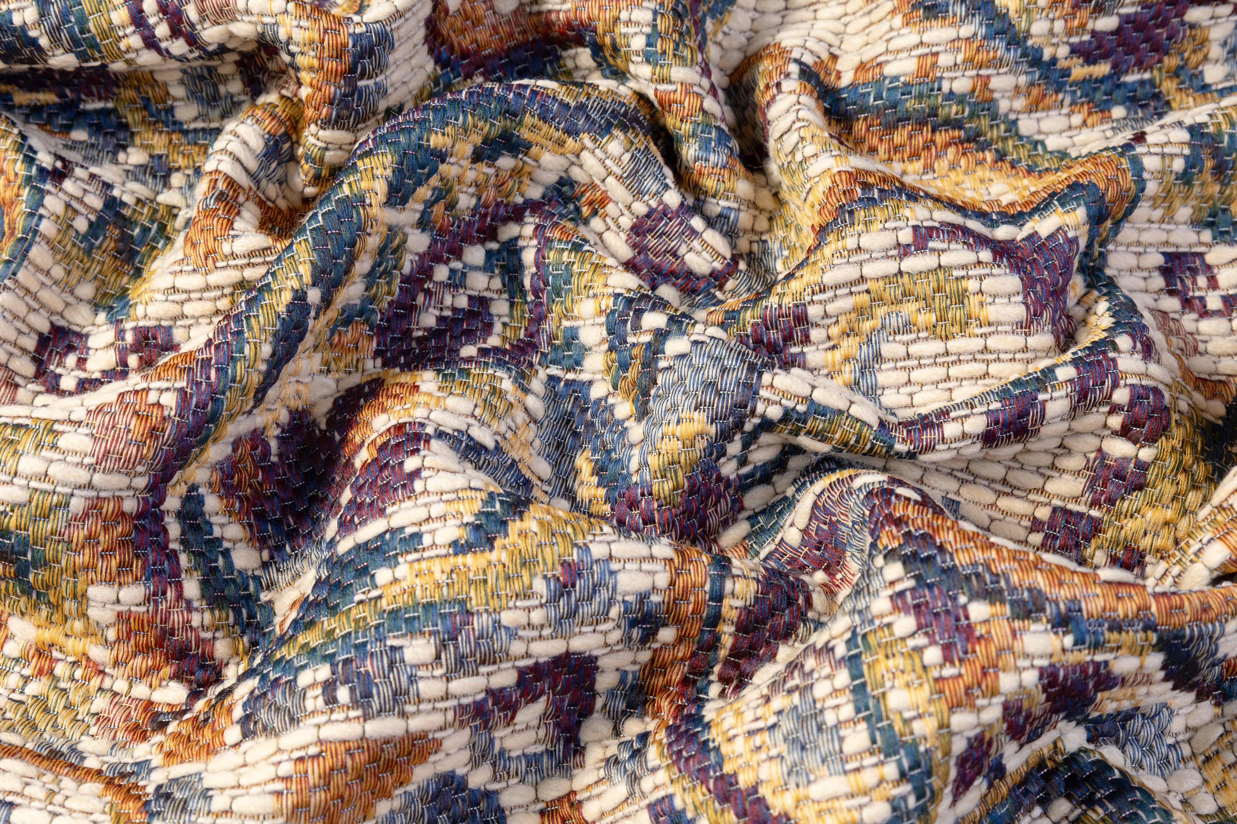 Paisley Italian Tweed Brocade - Beige