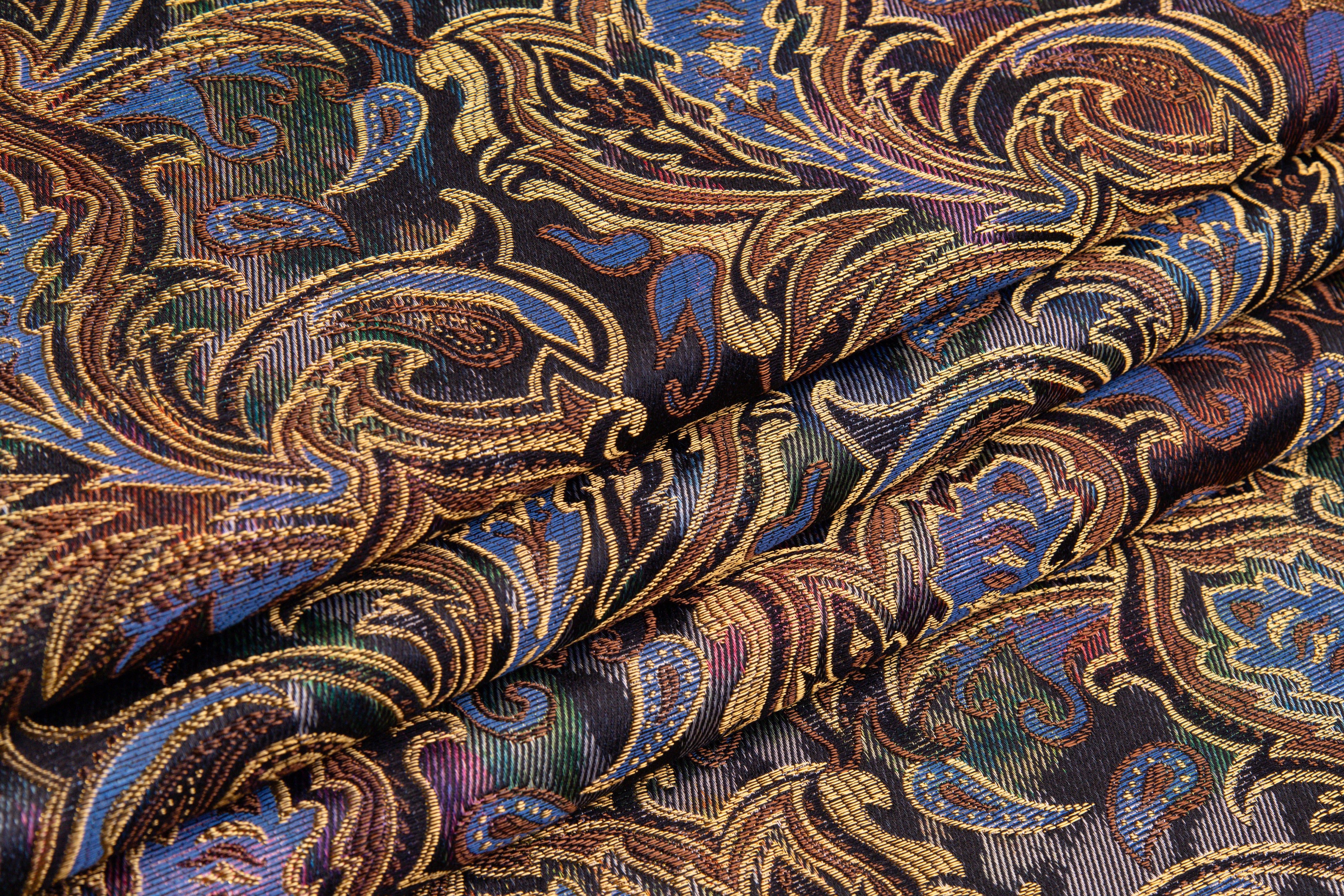 Floral Baroque Italian Chiné Brocade - Gold