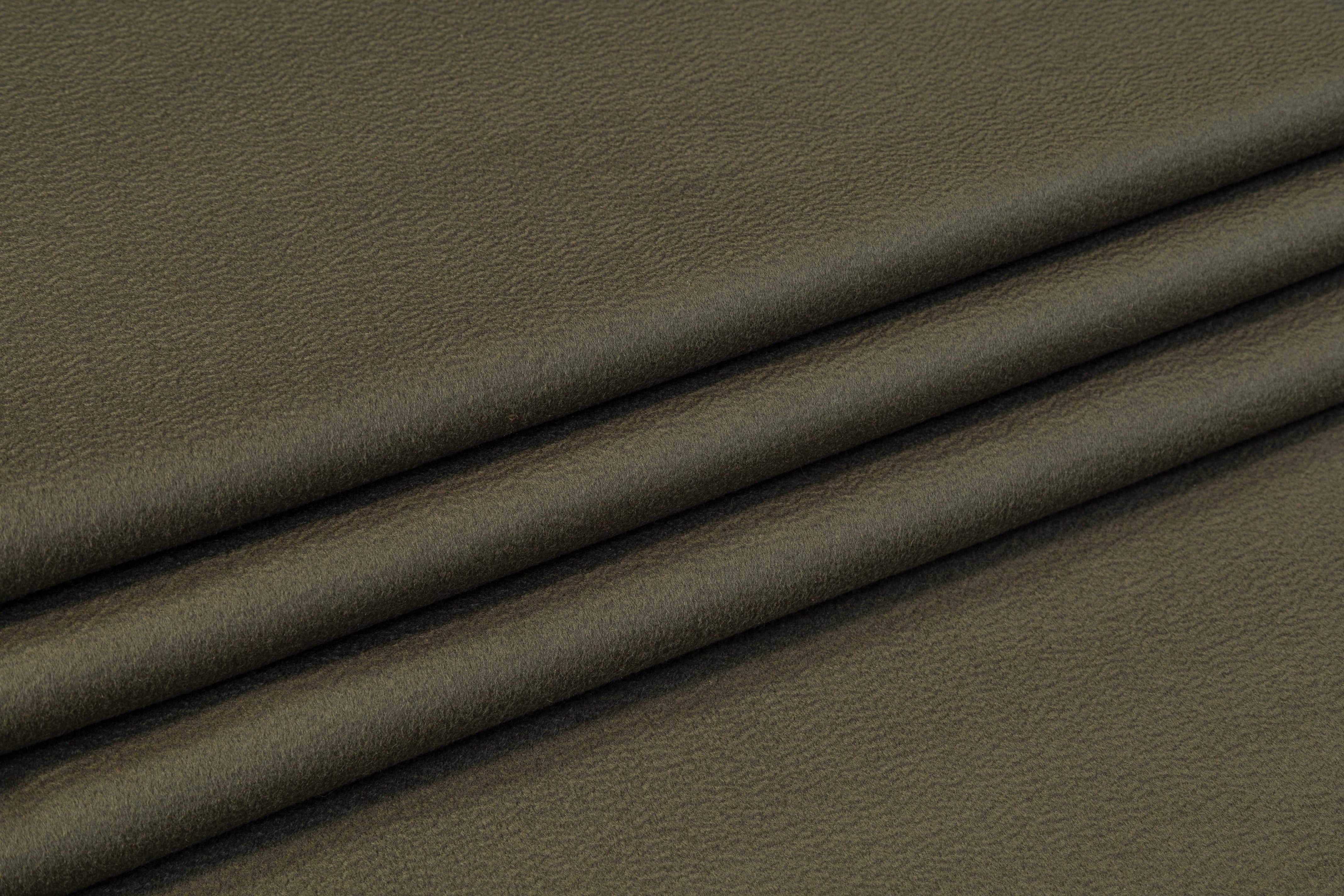 Italian Wool Coating - Olive Green