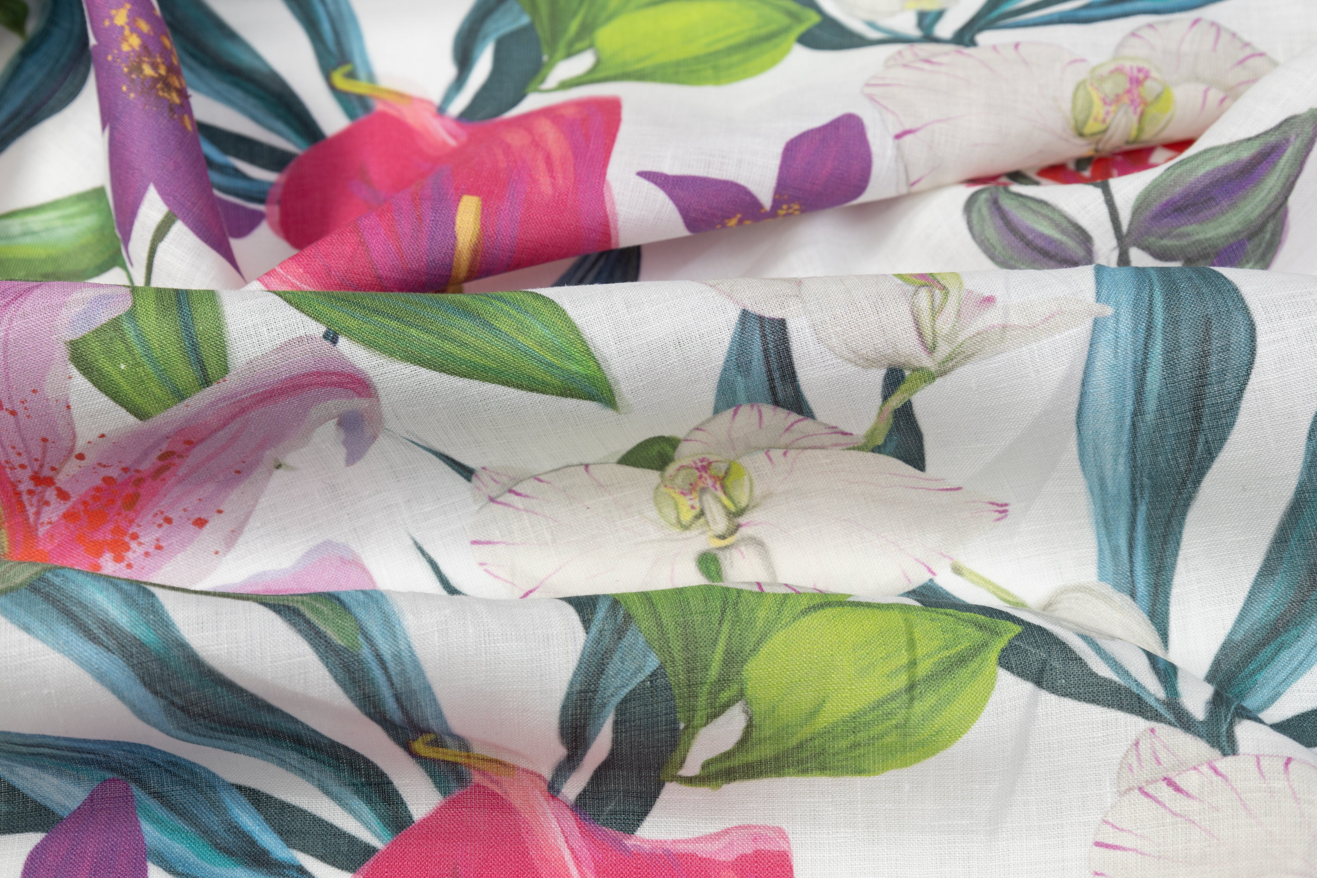 Floral Italian Linen - Multicolor