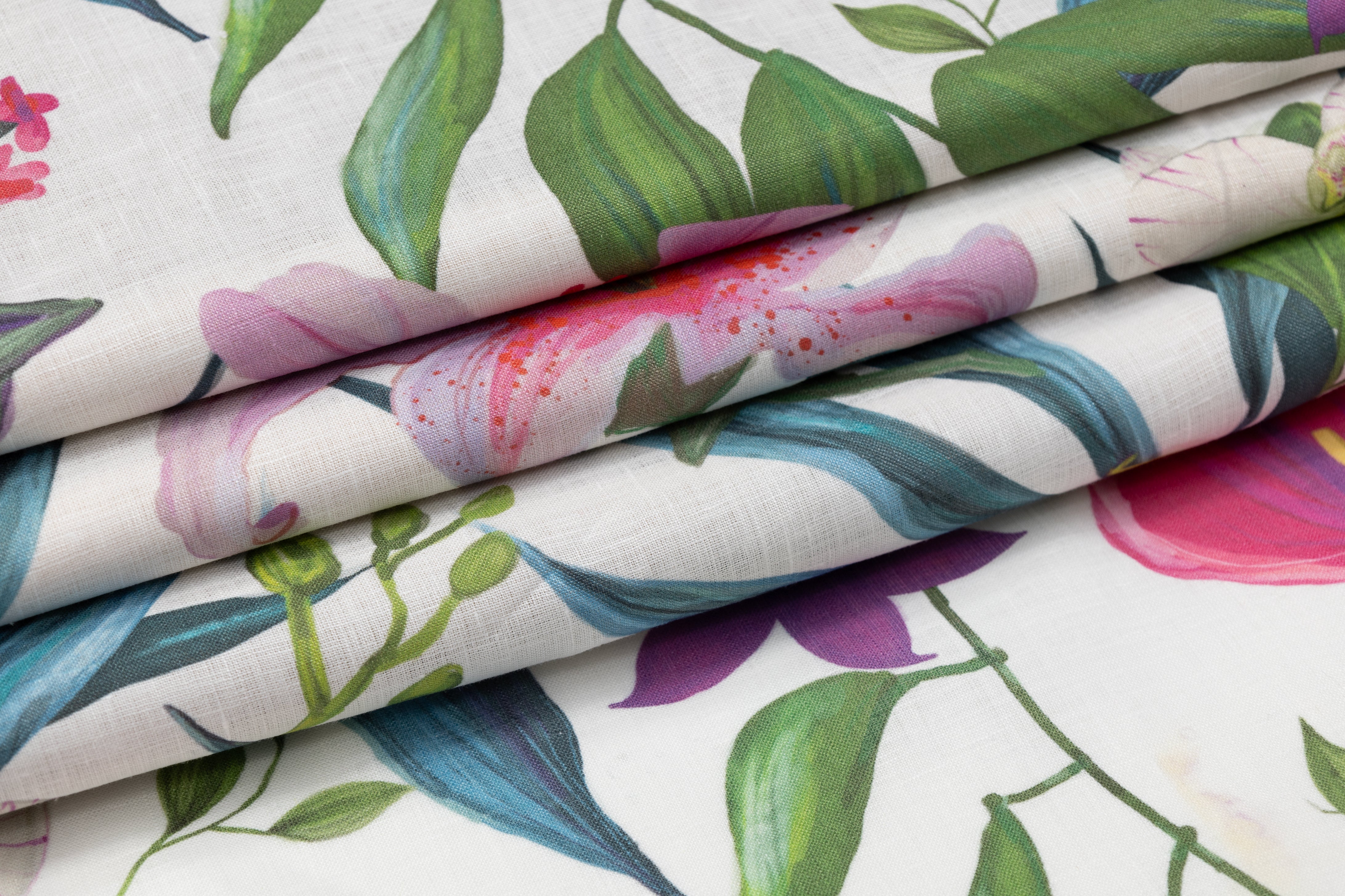 Floral Italian Linen - Multicolor