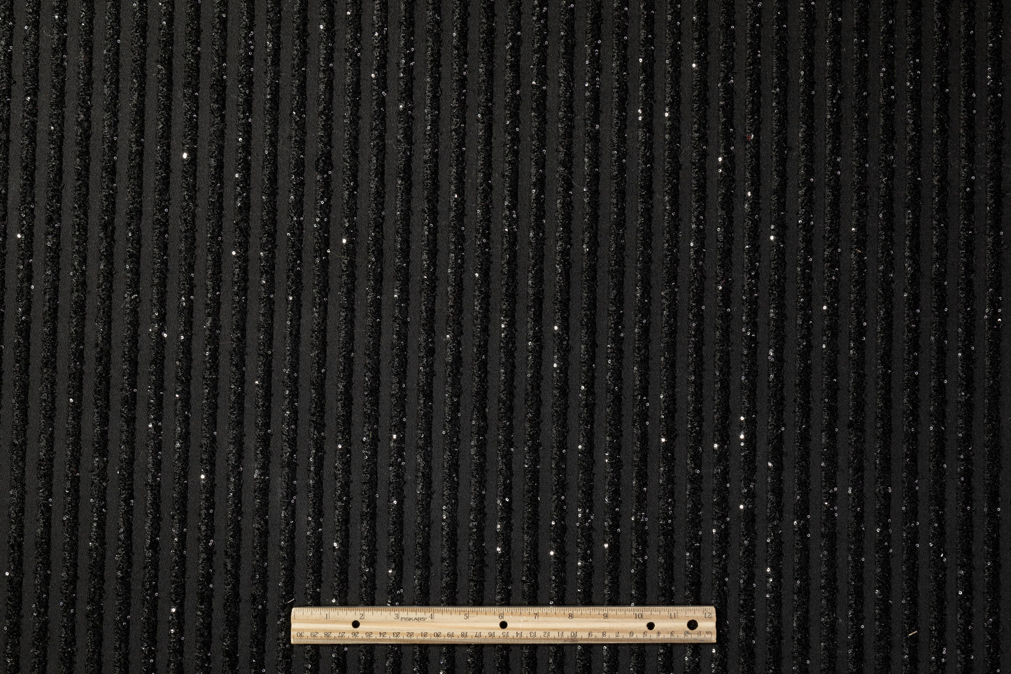 Piacenza - Embroidered Italian Wool - Black