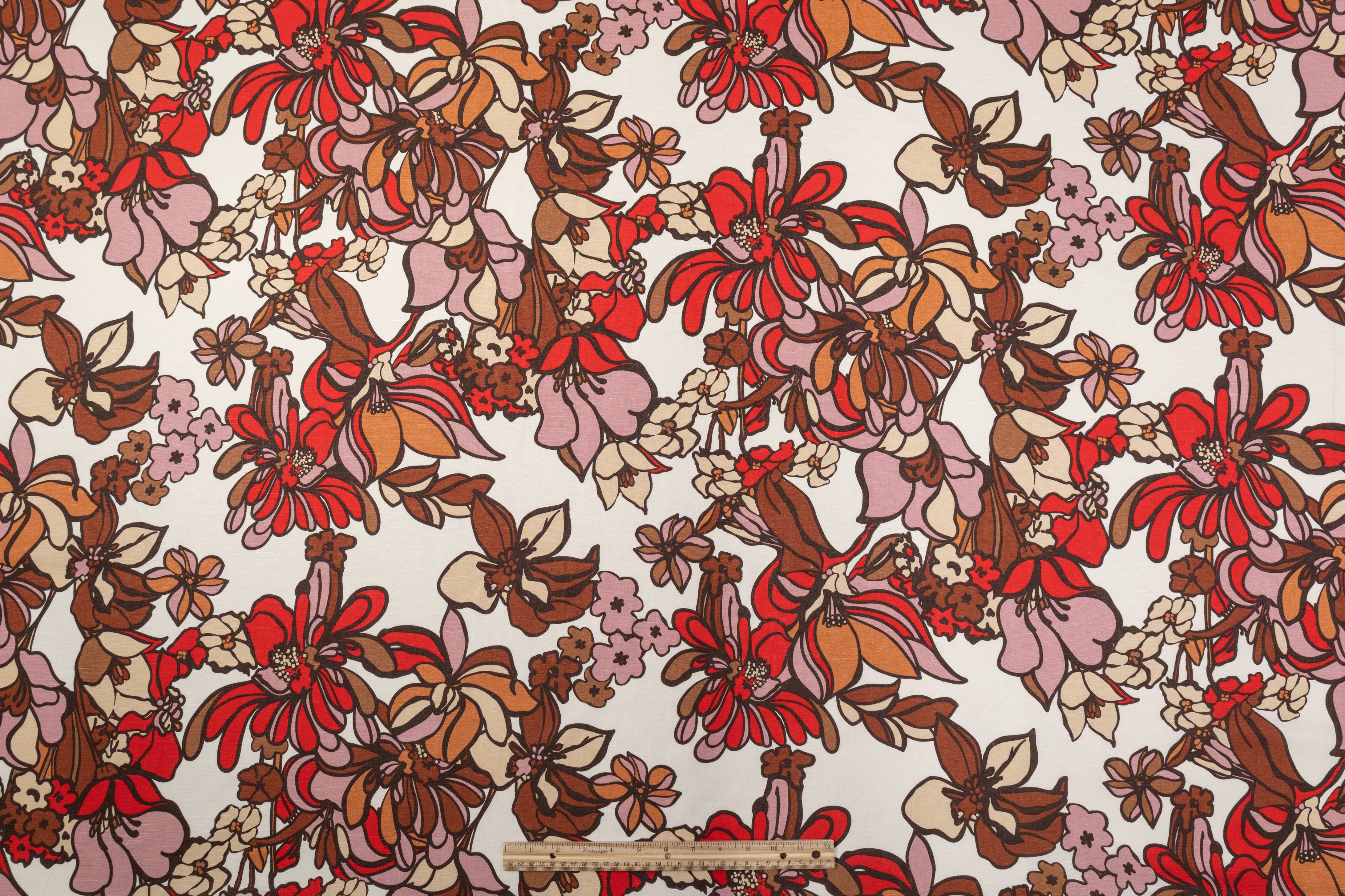 Floral Printed Italian Linen - Multicolor