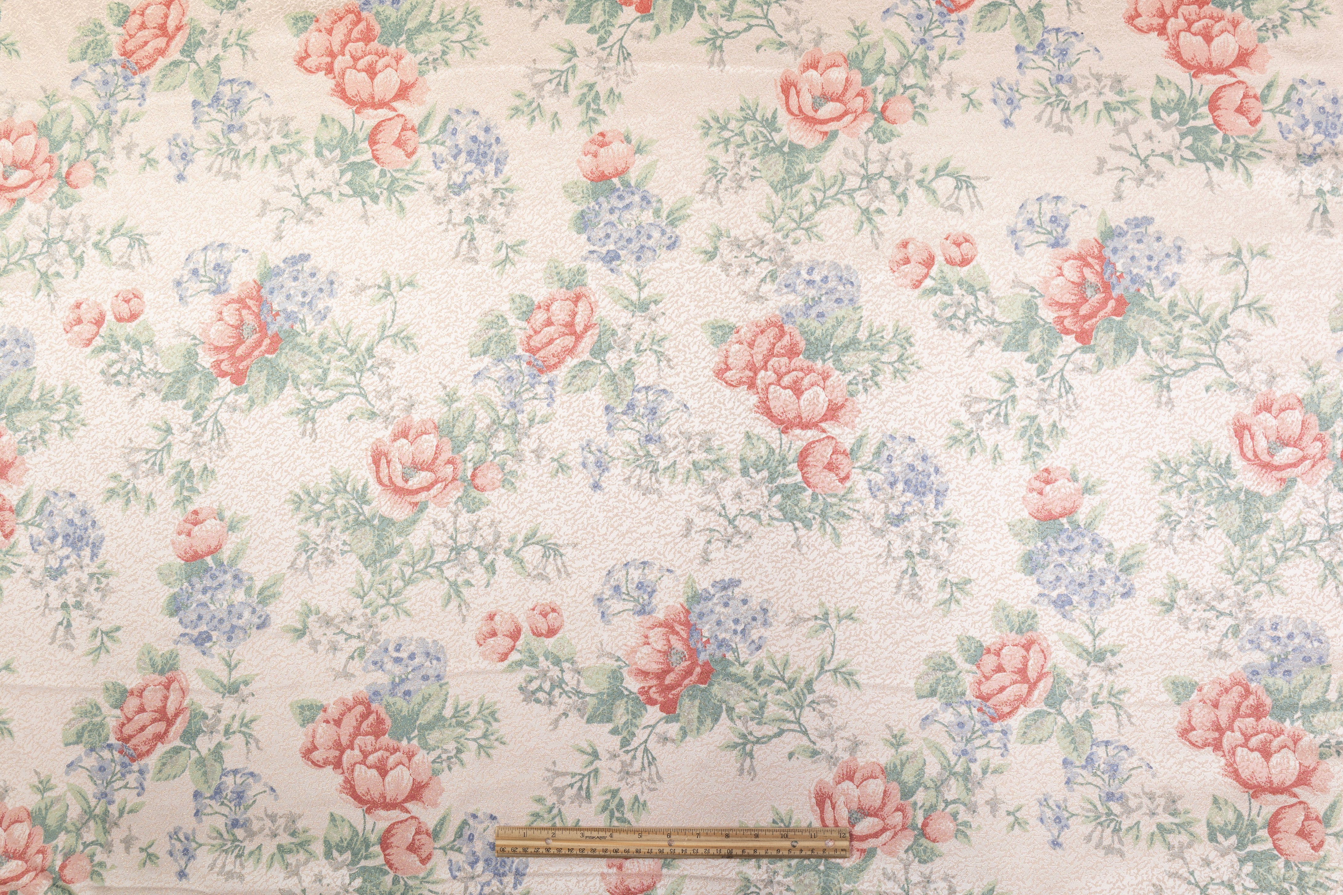 Floral Printed Italian Brocade - Multicolor